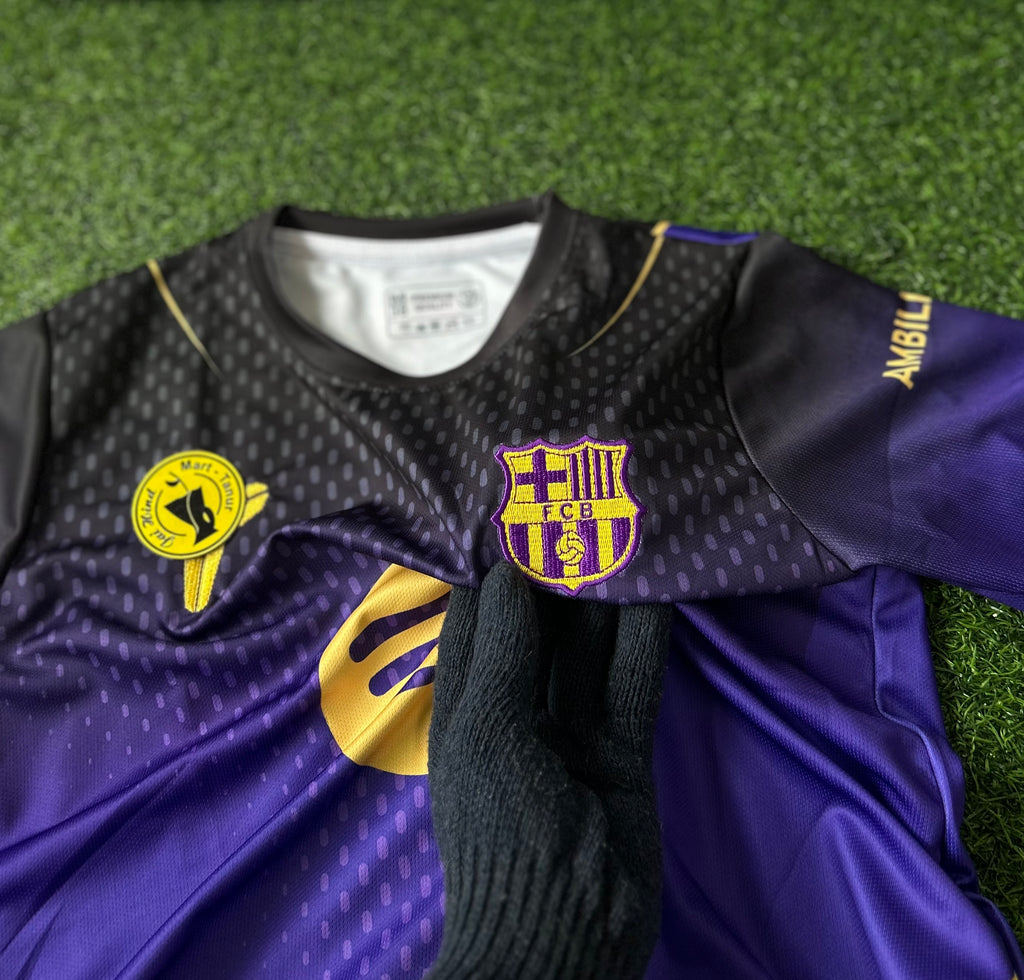 BARCELONA 2026-27 SEASON AWAY KIT, HALF SLEEVE EMBROIDERY