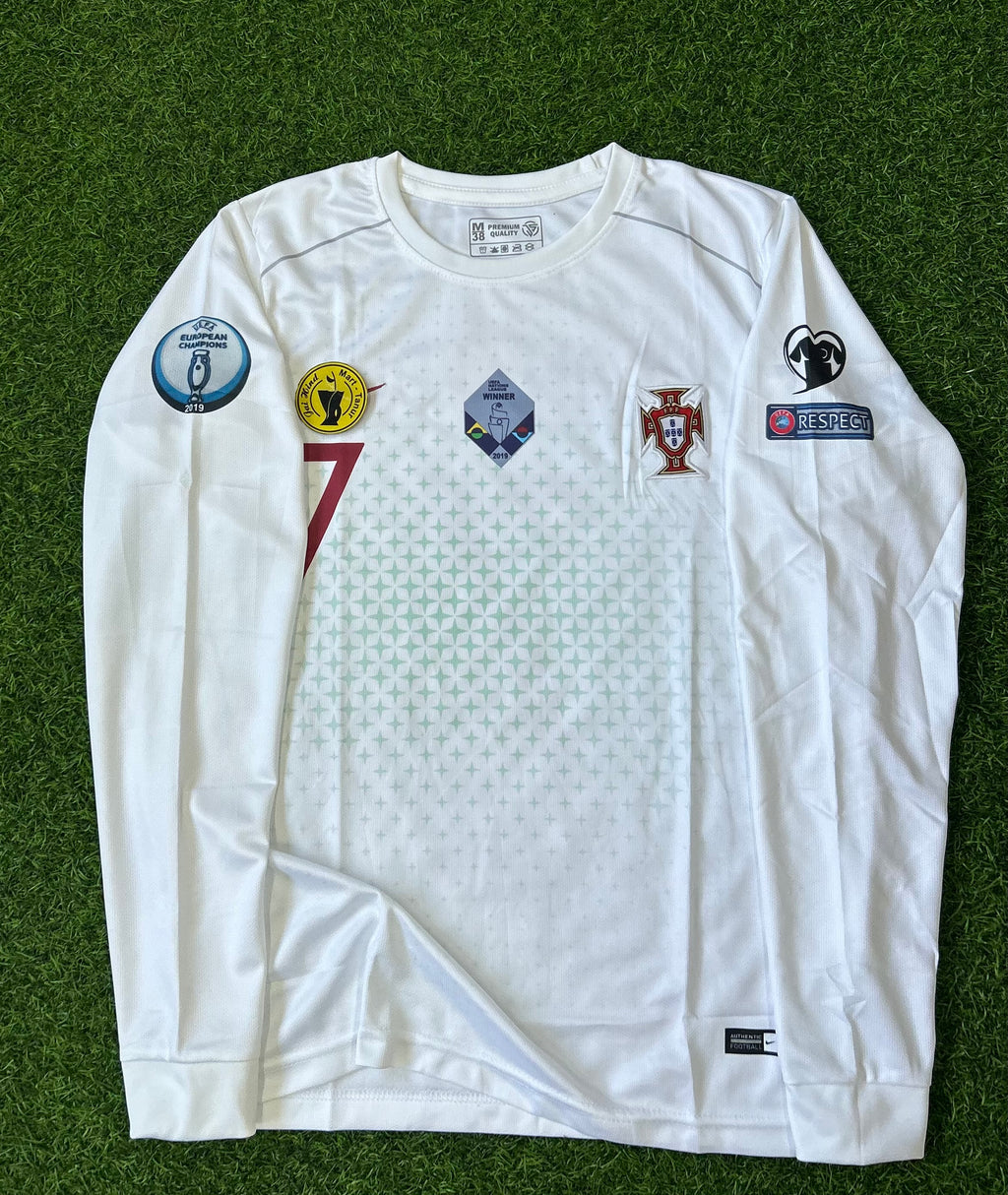 PORTUGAL 2018 AWAY JERSEY, FULL SLEEVE EMBROIDERY