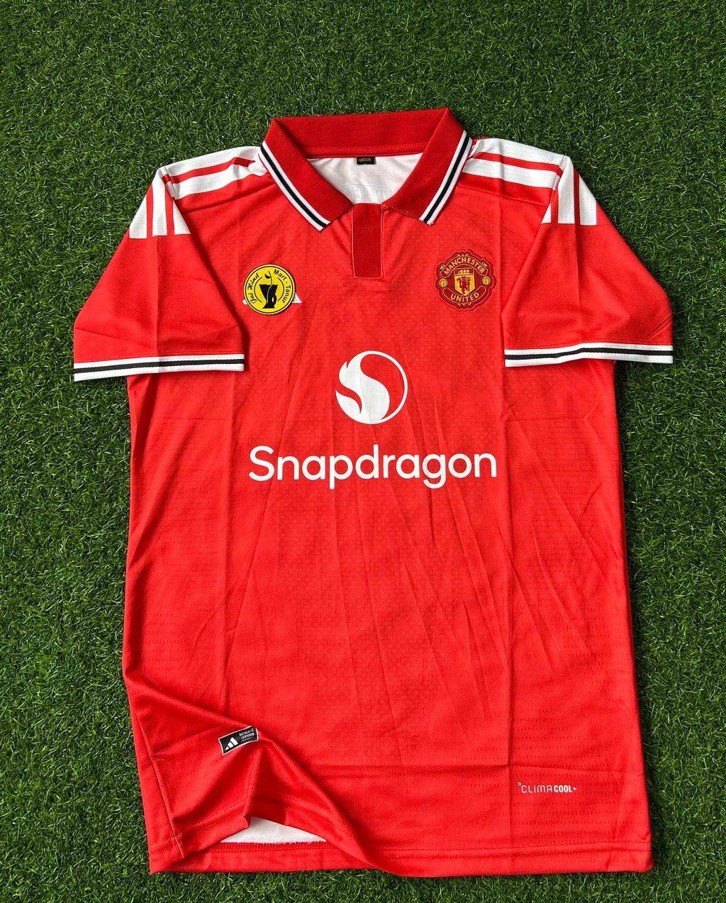 MAN UNITED 2026-27 SEASON HOME KIT, HALF SLEEVE POLO  EMBROIDERY