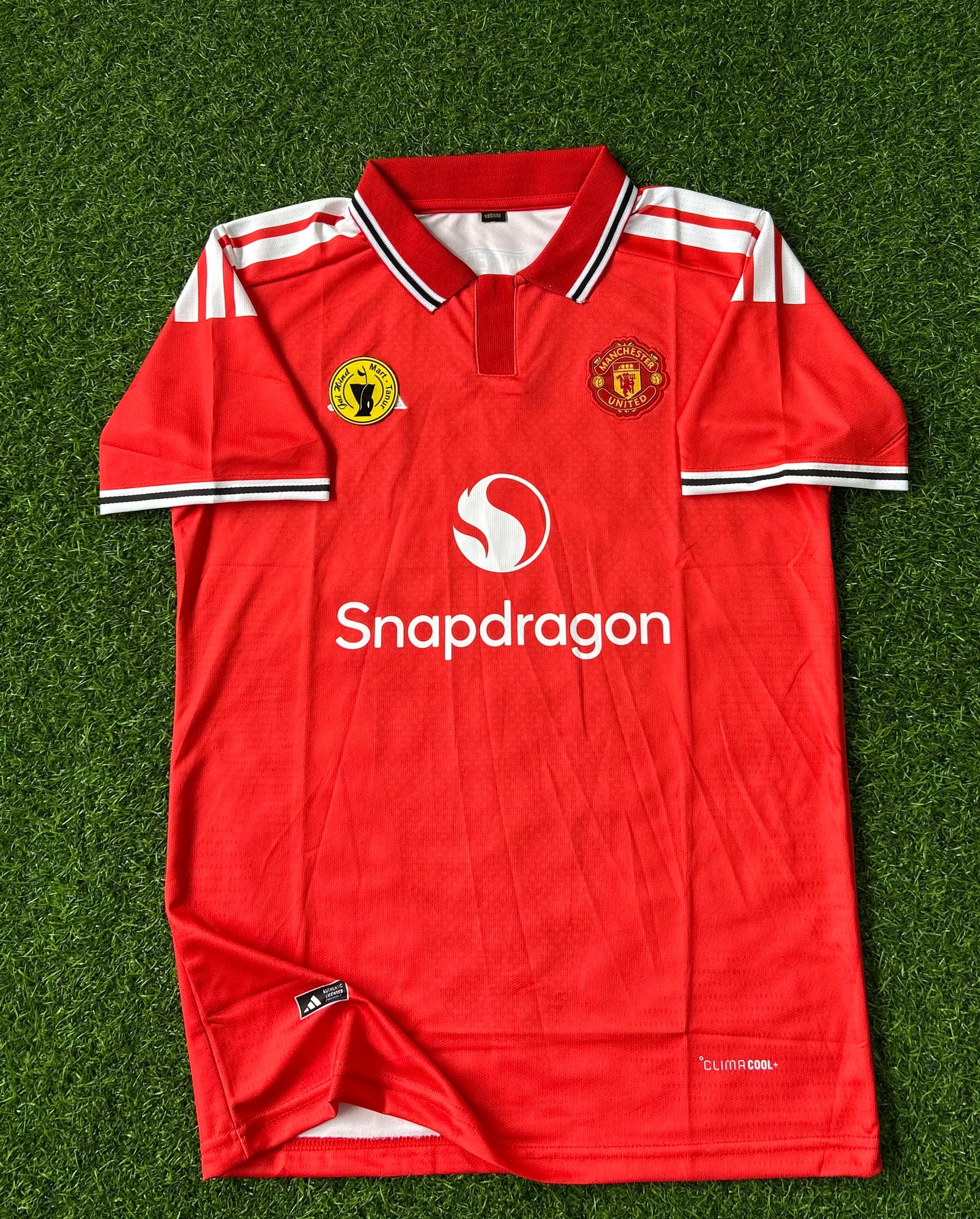 MAN UNITED 2026-27 SEASON HOME KIT, HALF SLEEVE POLO  EMBROIDERY