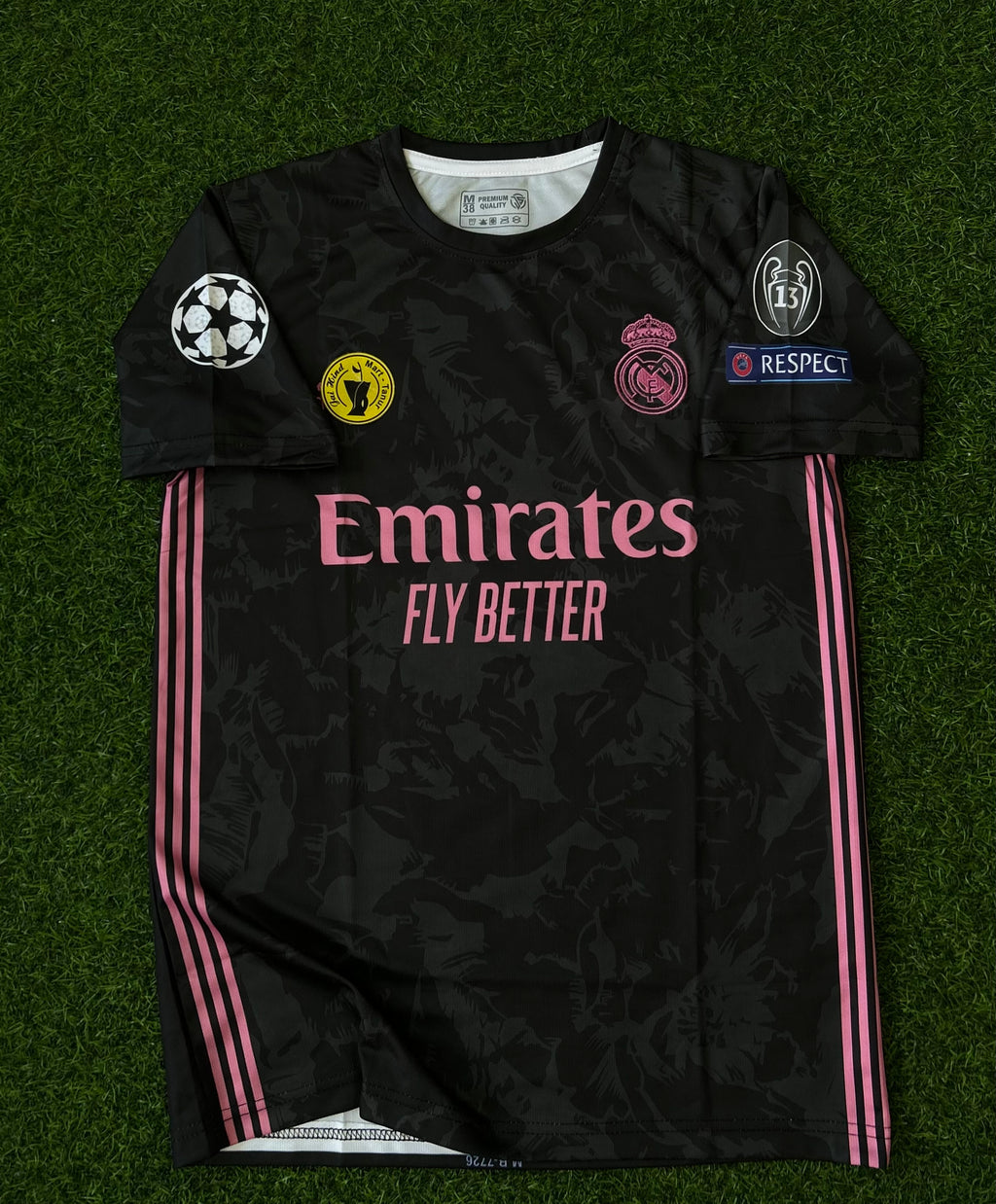 REAL MADRID 2020-21 AWAY JERSEY, HALF SLEEVE EMBROIDERY