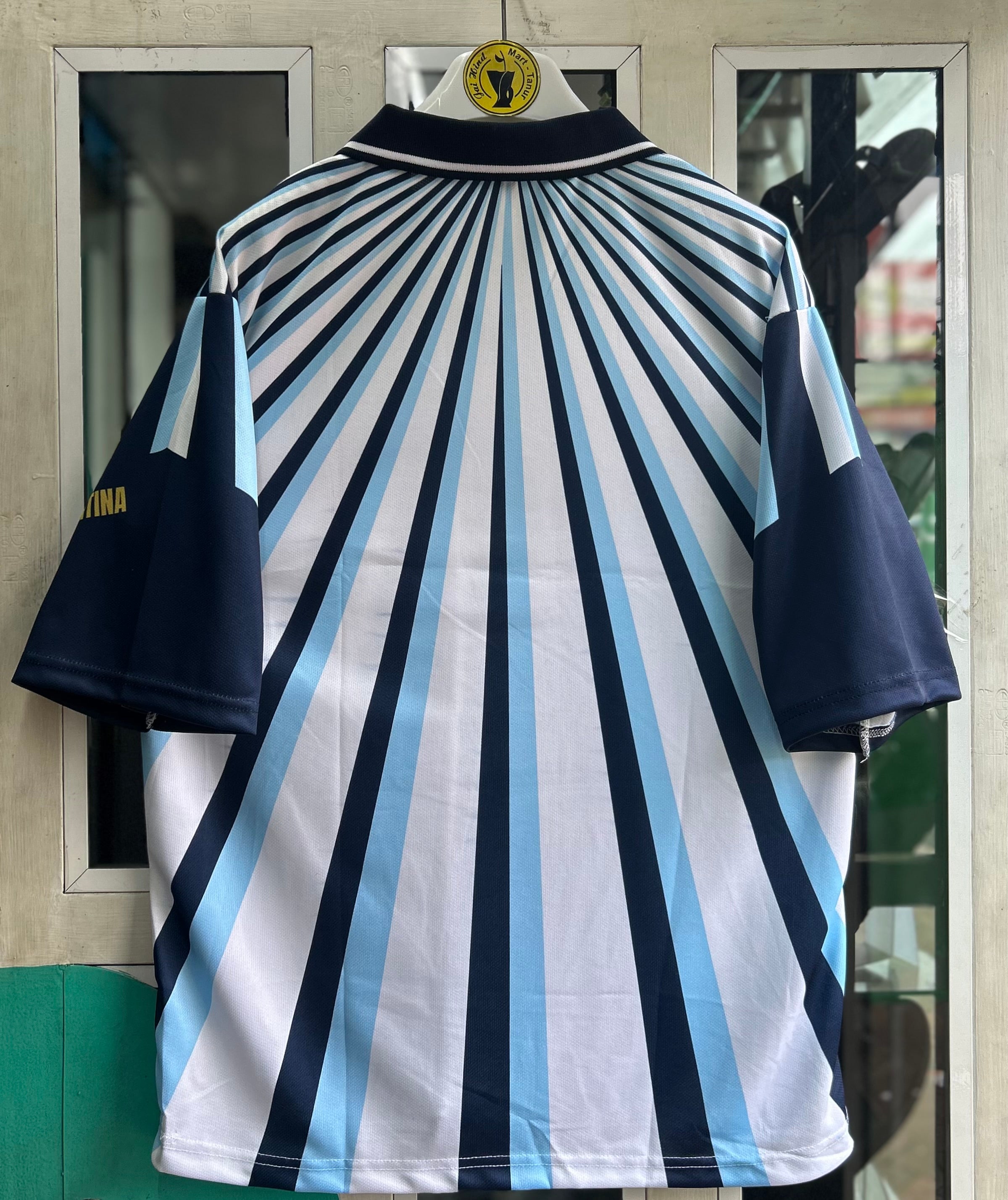 ARGENTINA 2026 PRE MATCH JERSEY, FIVE SLEEVE POLO SUBLIMATION
