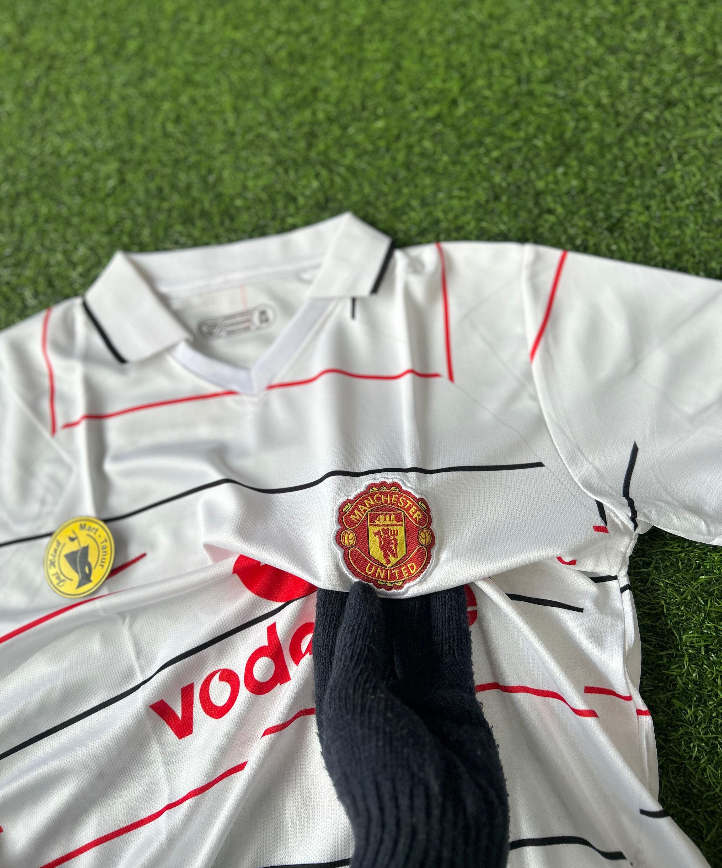 MAN UNITED 2003-05 THIRD KIT, HALF SLEEVE POLO EMBROIDERY