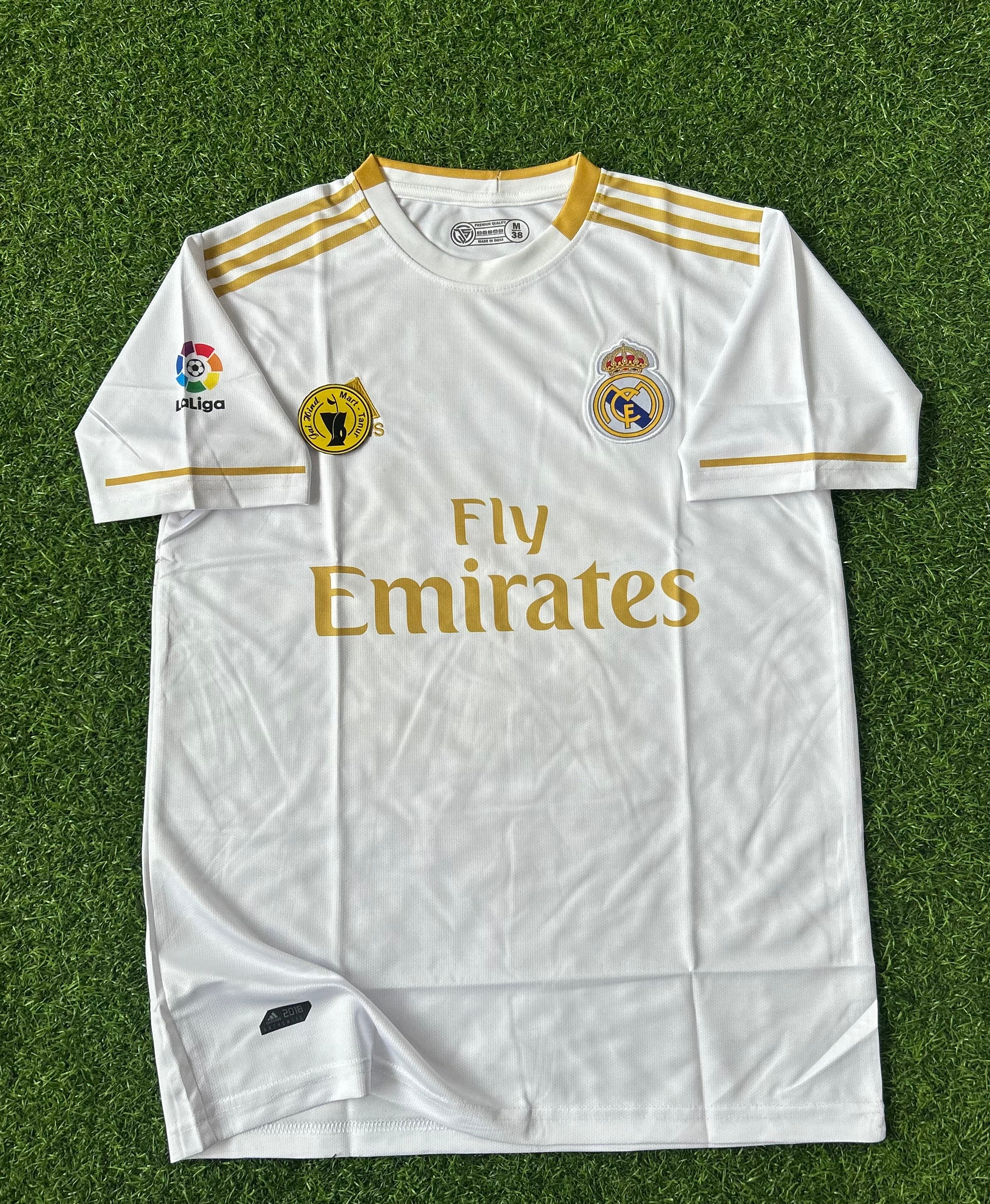 REAL MADRID 2019-20 HOME KIT, HALF SLEEVE EMBROIDERY