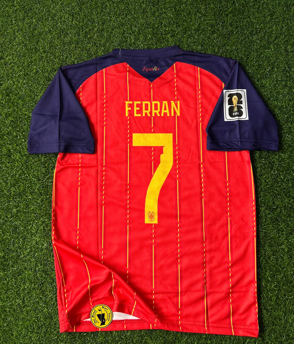 SPAIN 2026 HOME JERSEY, HALF SLEEVE SUBLIMATION