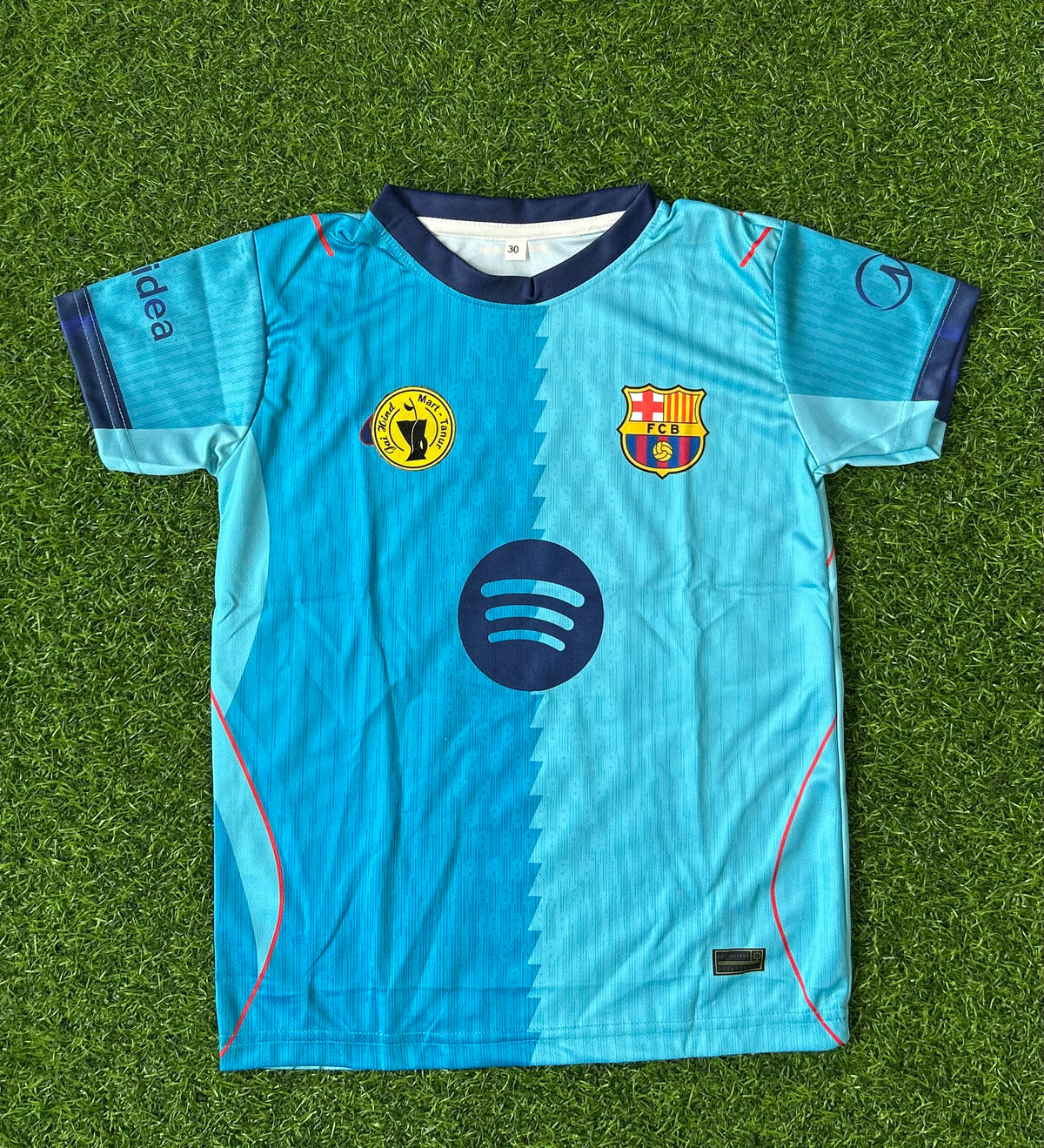 BARCELONA 2026-27 SEASON THIRD JERSEY, HALF SLEEVE SUBLIMATION, JERSEY & SHORTS (KID SIZE)