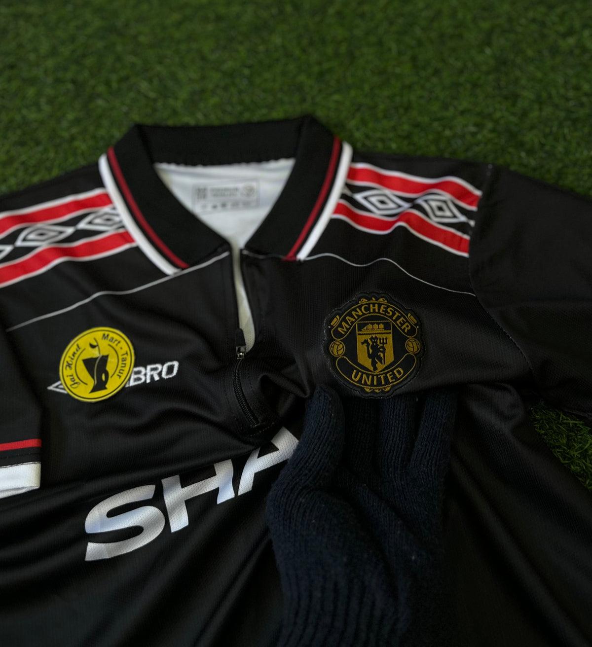 MAN UNITED 1998-99 THIRD JERSEY, HALF SLEEVE POLO EMBROIDERY