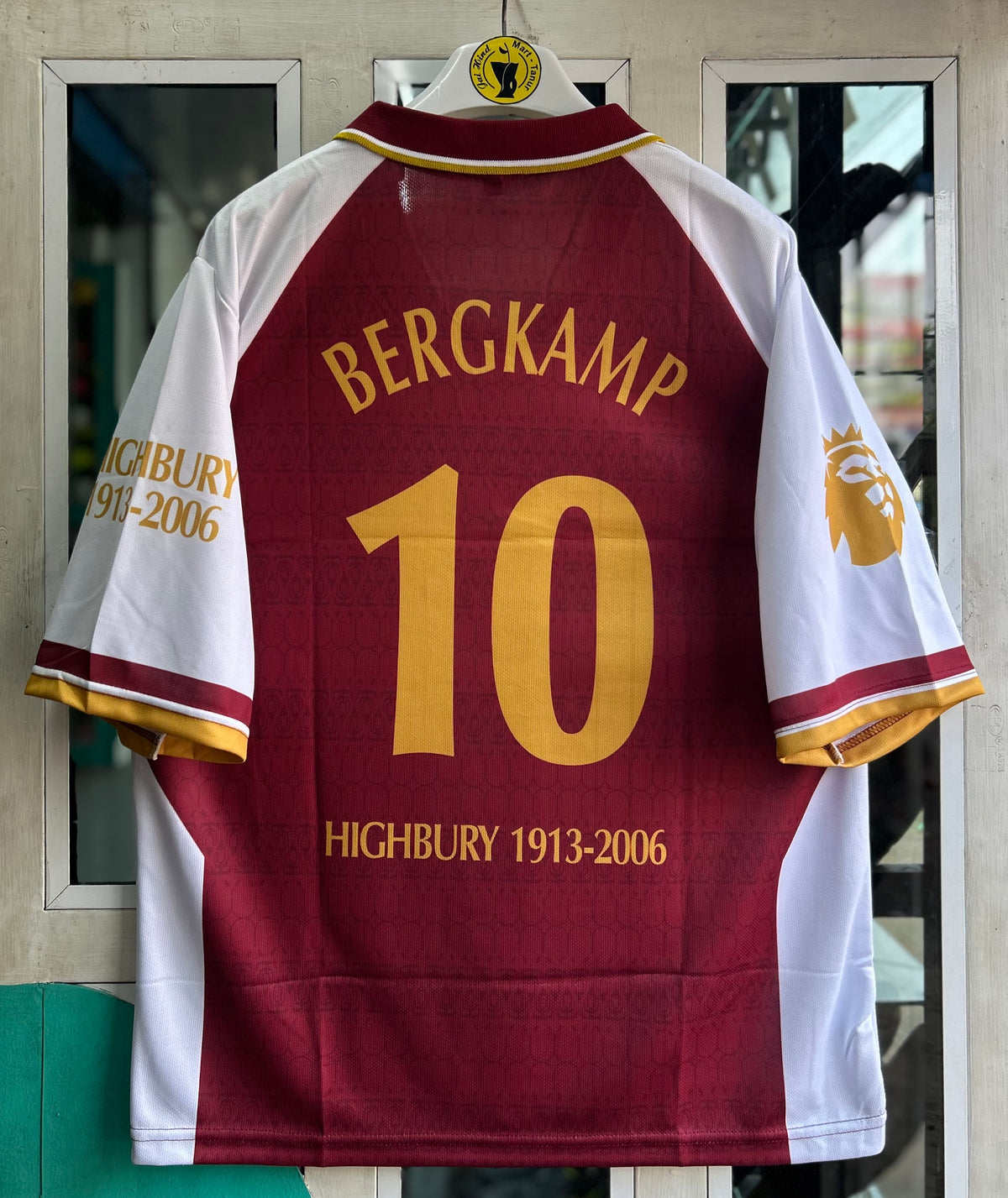 ARSENAL 2005-06 RETRO HOME JERSEY, FIVE SLEEVE  POLO SUBLIMATION