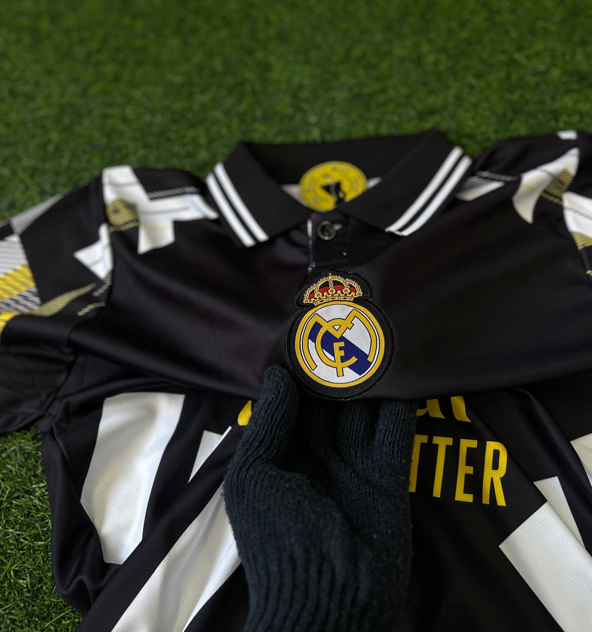REAL MADRID 2025-26 NOCTURNO SPECIAL EDITION JERSEY, HALF SLEEVE  POLO EMBROIDERY