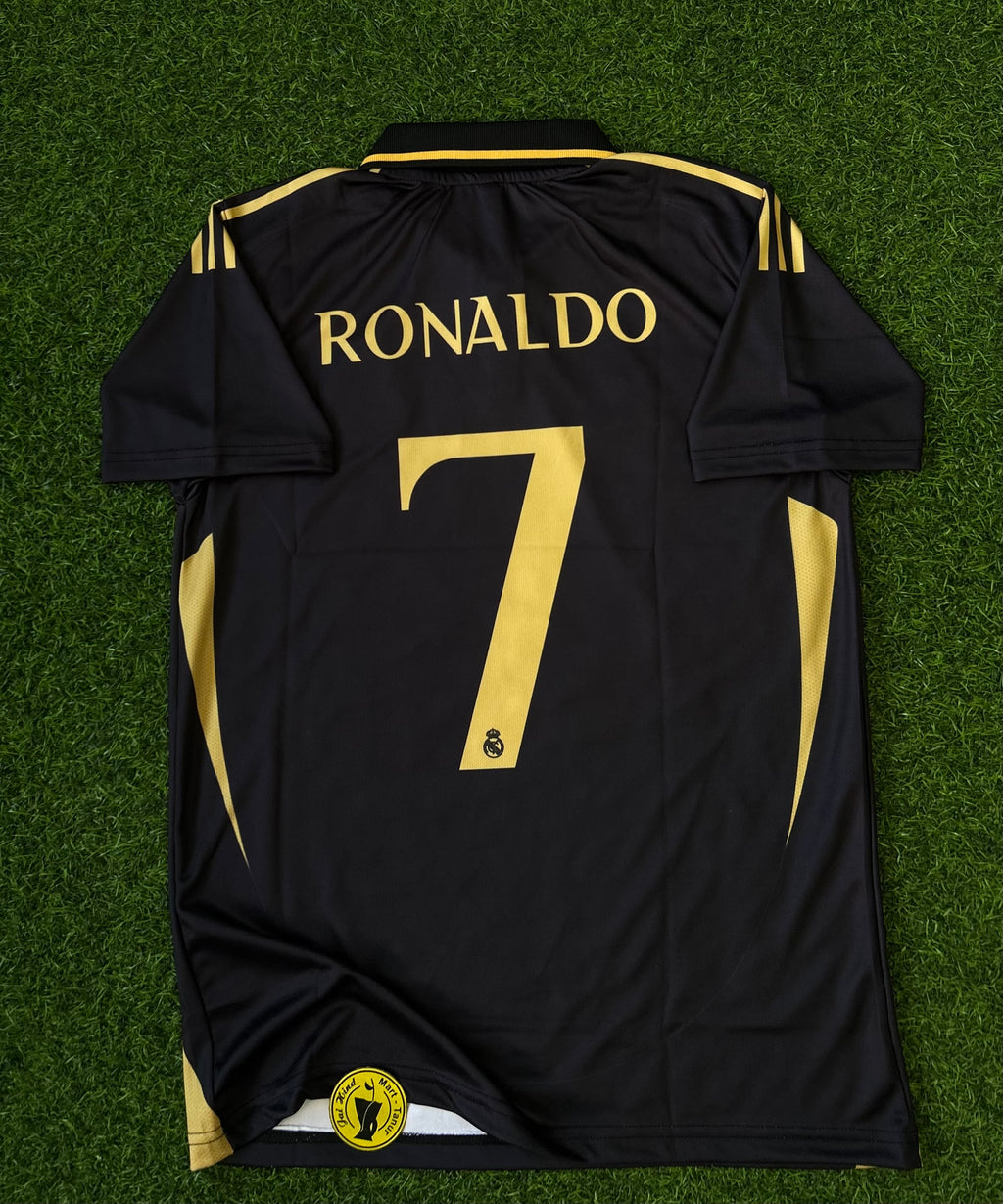 REAL MADRID STARLIGHT SPECIAL EDITION JERSEY, HALD SLEEVE POLO EMBROIDERY