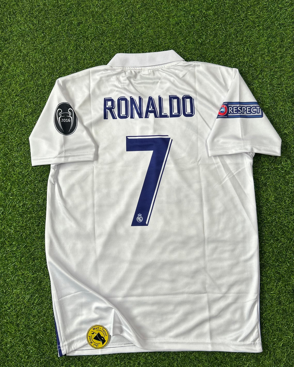 REAL MADRID 2016-17 HOME JERSEY, HALF SLEEVE POLO SUBLIMATION