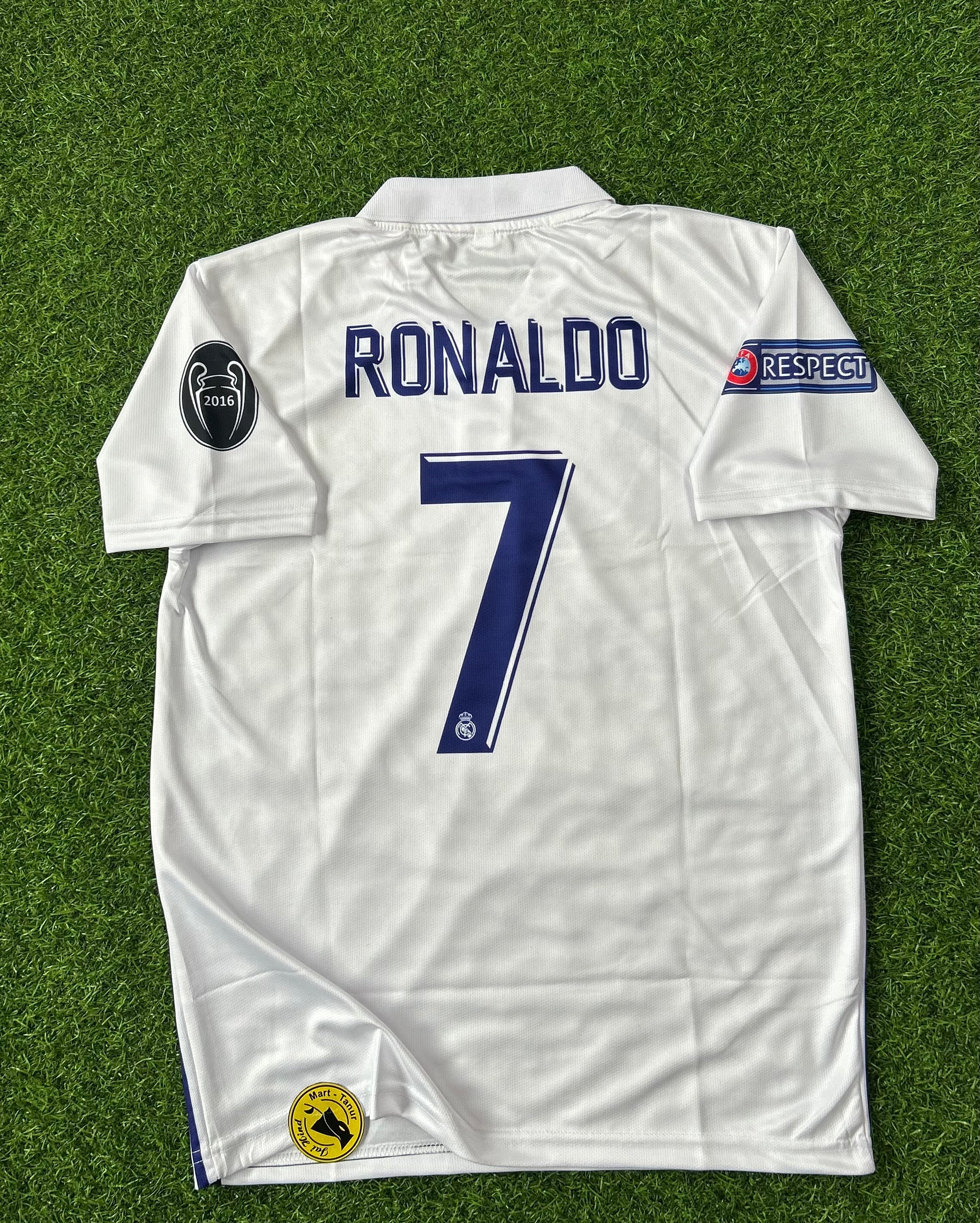 REAL MADRID 2016-17 HOME JERSEY, HALF SLEEVE POLO SUBLIMATION