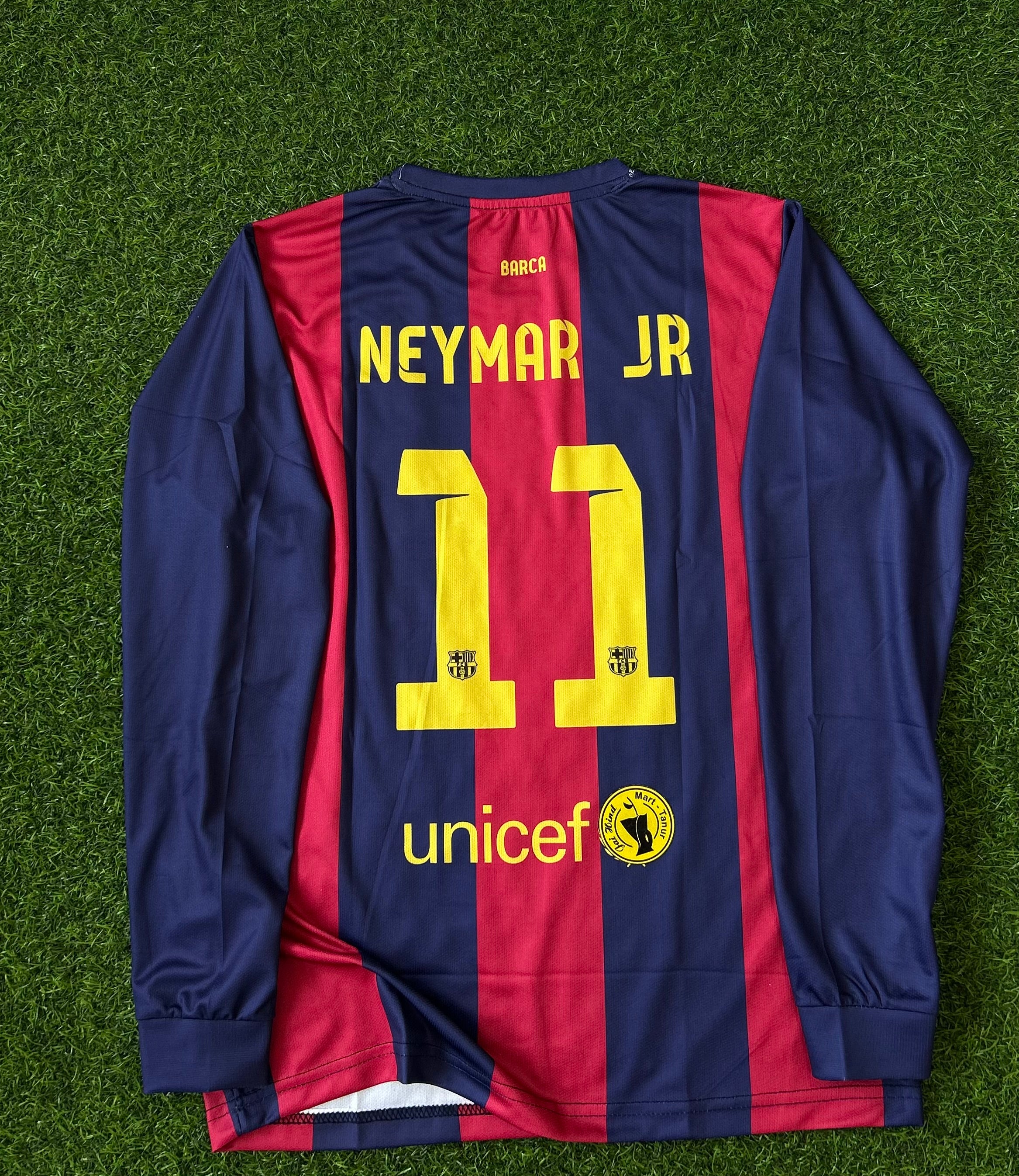 BARCELONA 2014-15 HOME KIT, FULL SLEEVE EMBROIDERY
