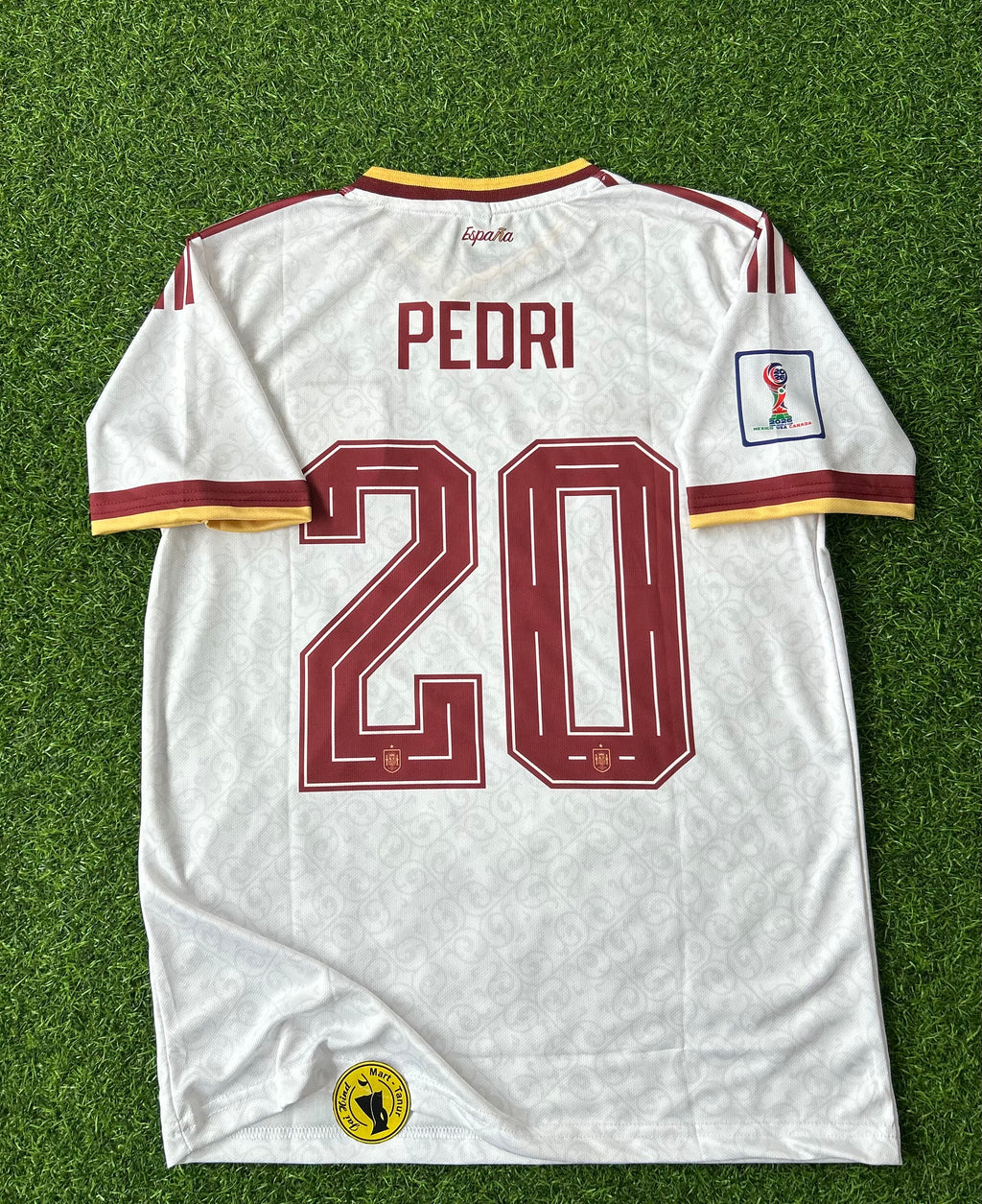 SPAIN 2026 WORLD CUP AWAY KIT, HALF SLEEVE  EMBRODERY