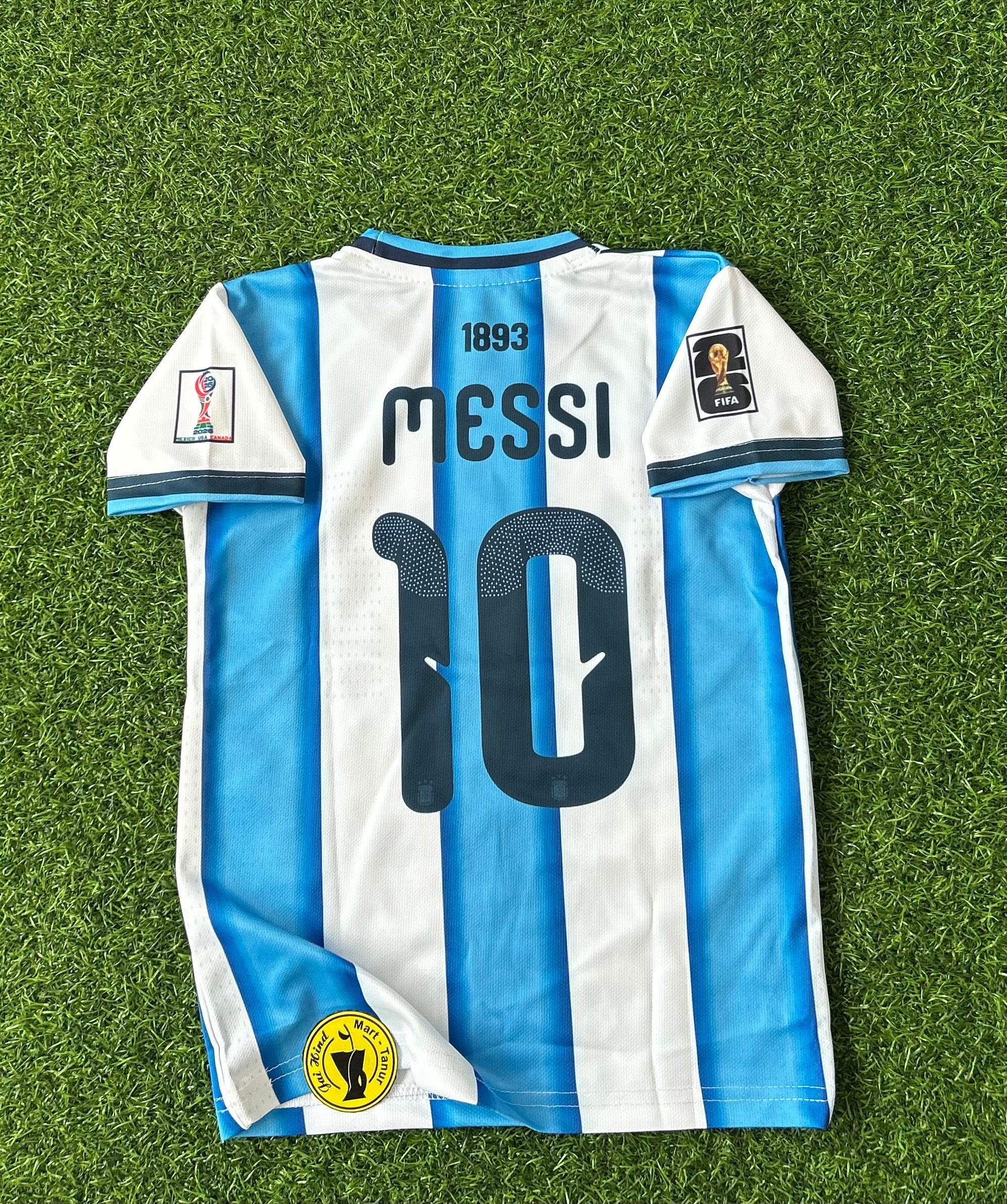 ARGENTINA 2026 WORLD CUP HOME KIT, HALF SLEEVE SUBLIMATION, JERSEY & SHORTS (KID SIZE)