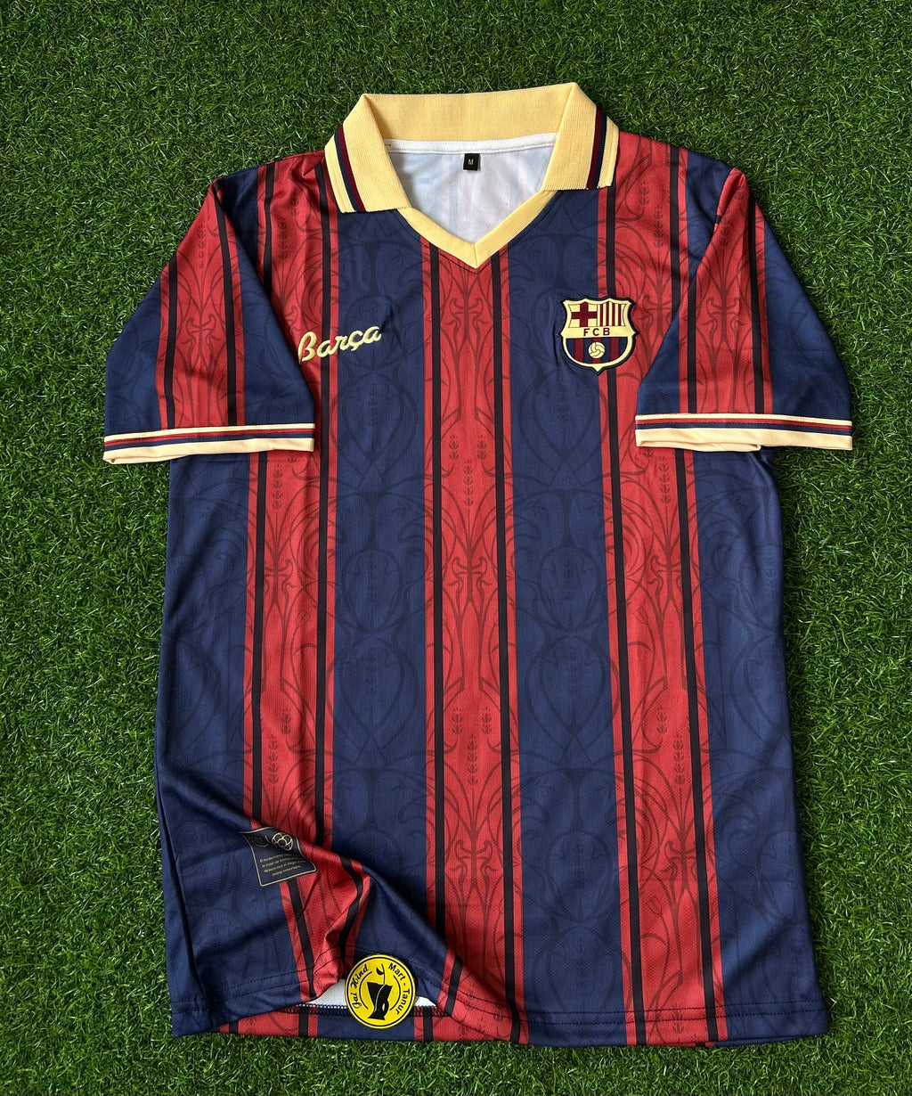 BARCELONA 125TH ANNIVERSARY SPECIAL EDITION RETRO POLO JERSEY, HALF SLEEVE EMBROIDERY