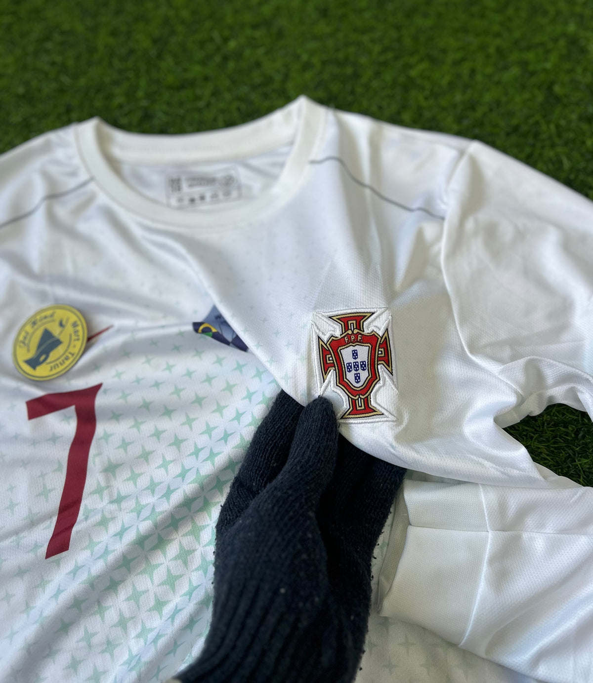 PORTUGAL 2018 AWAY JERSEY, FULL SLEEVE EMBROIDERY