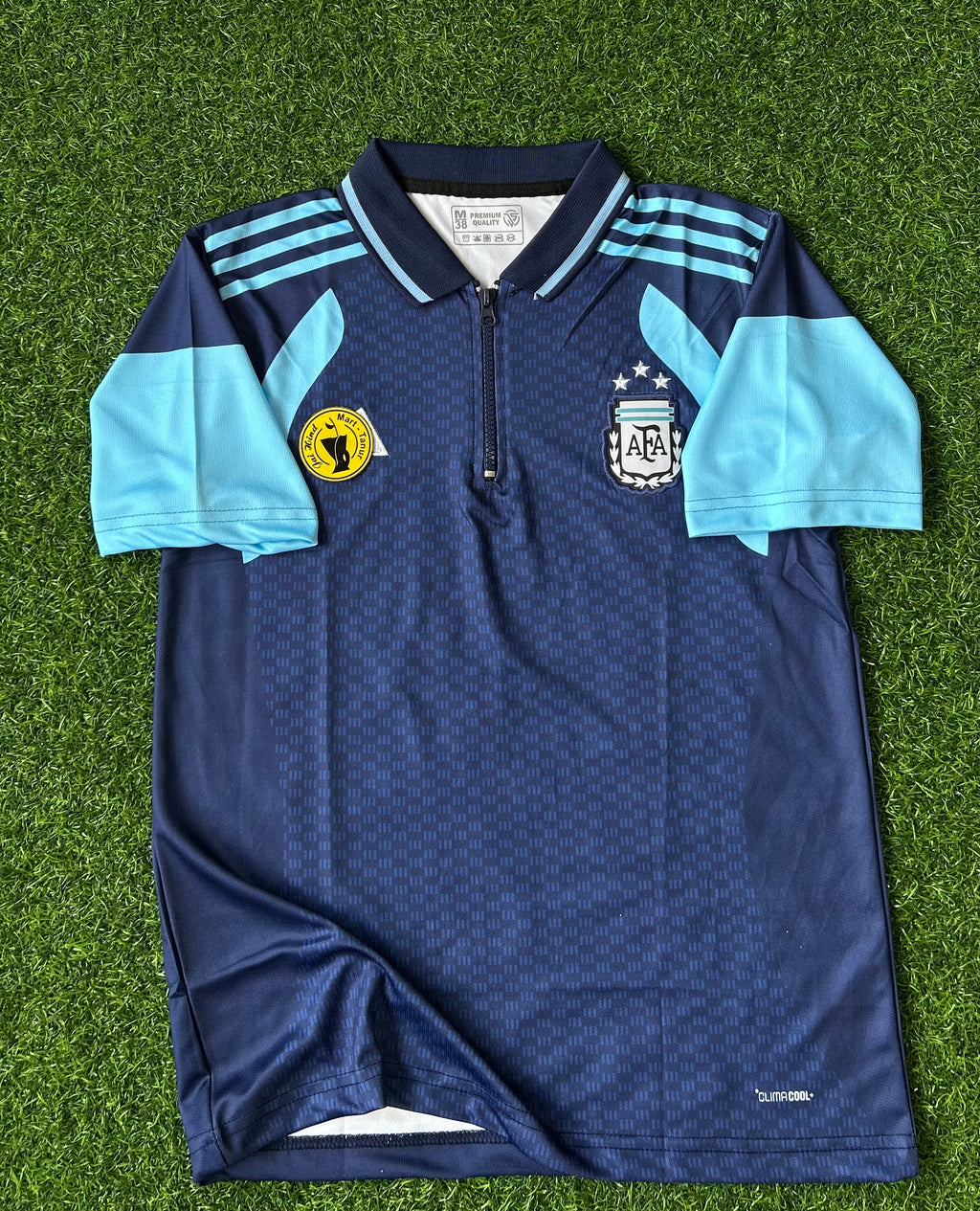 ARGENTINA 2026 TIRO ZIPPER POLO, HALF SLEEVE POLO EMBROIDERY