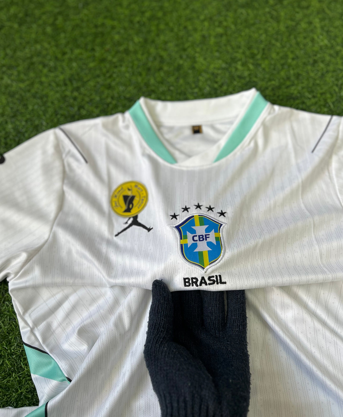 BRAZIL 2026 SPECIAL EDITION WHITE JERSEY, HALF SLEEVE EMBROIDERY
