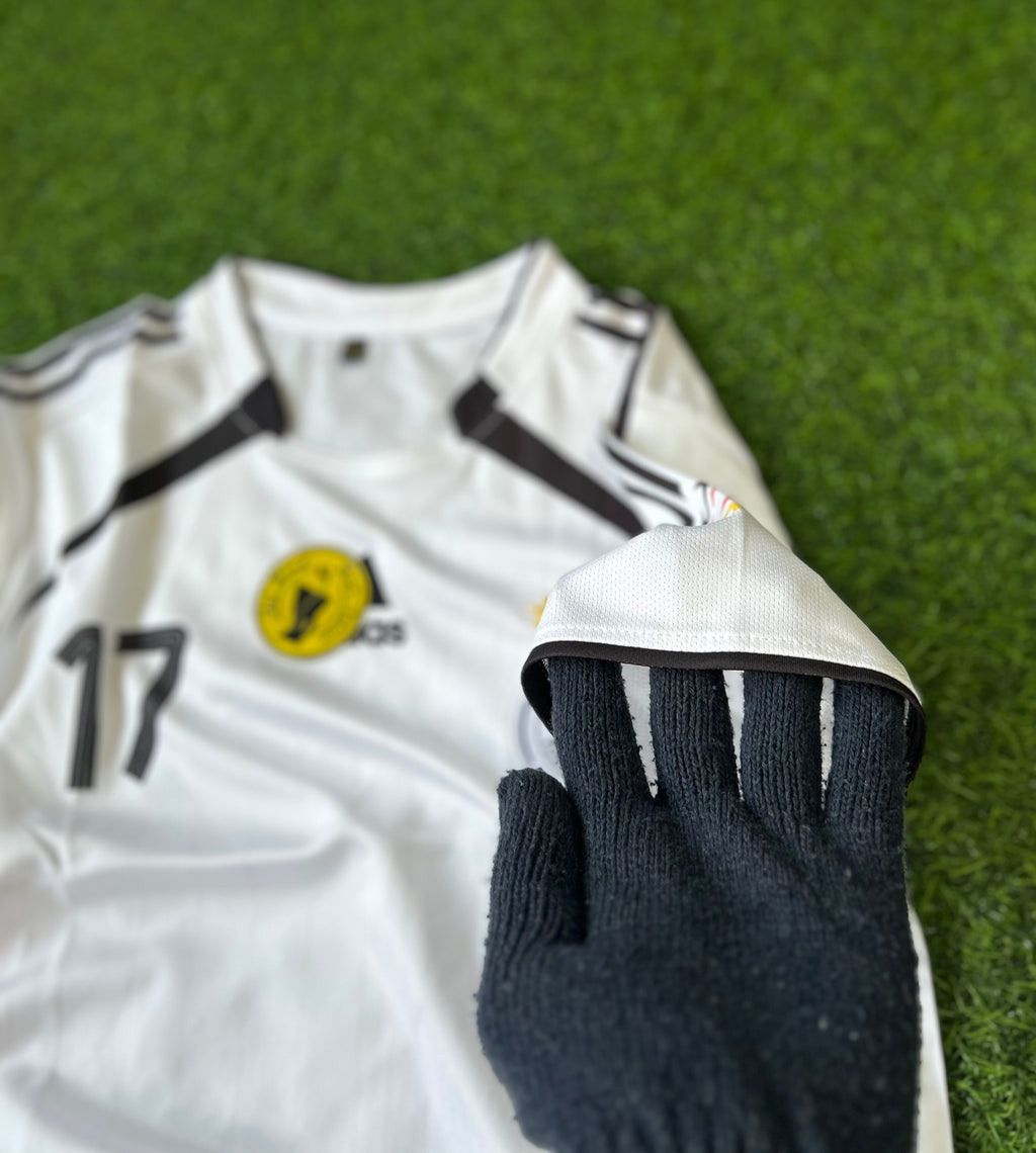 GERMANY 2006 HOME JERSEY, HALF SLEEVE  EMBROIDERY  OG NECK