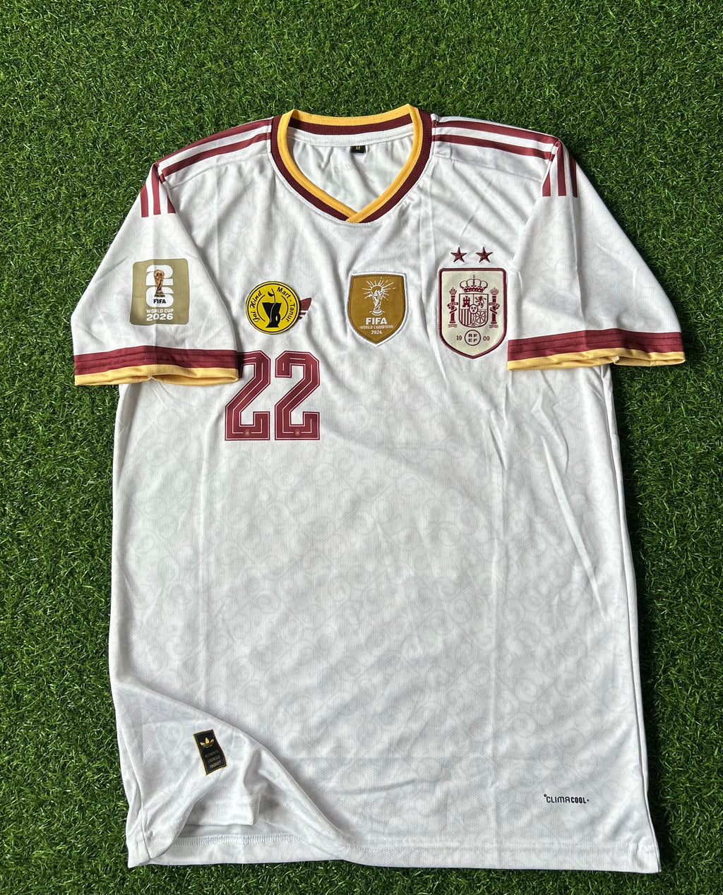 SPAIN 2026 AWAY JERSEY, HALF SLEEVE EMBROIDERY