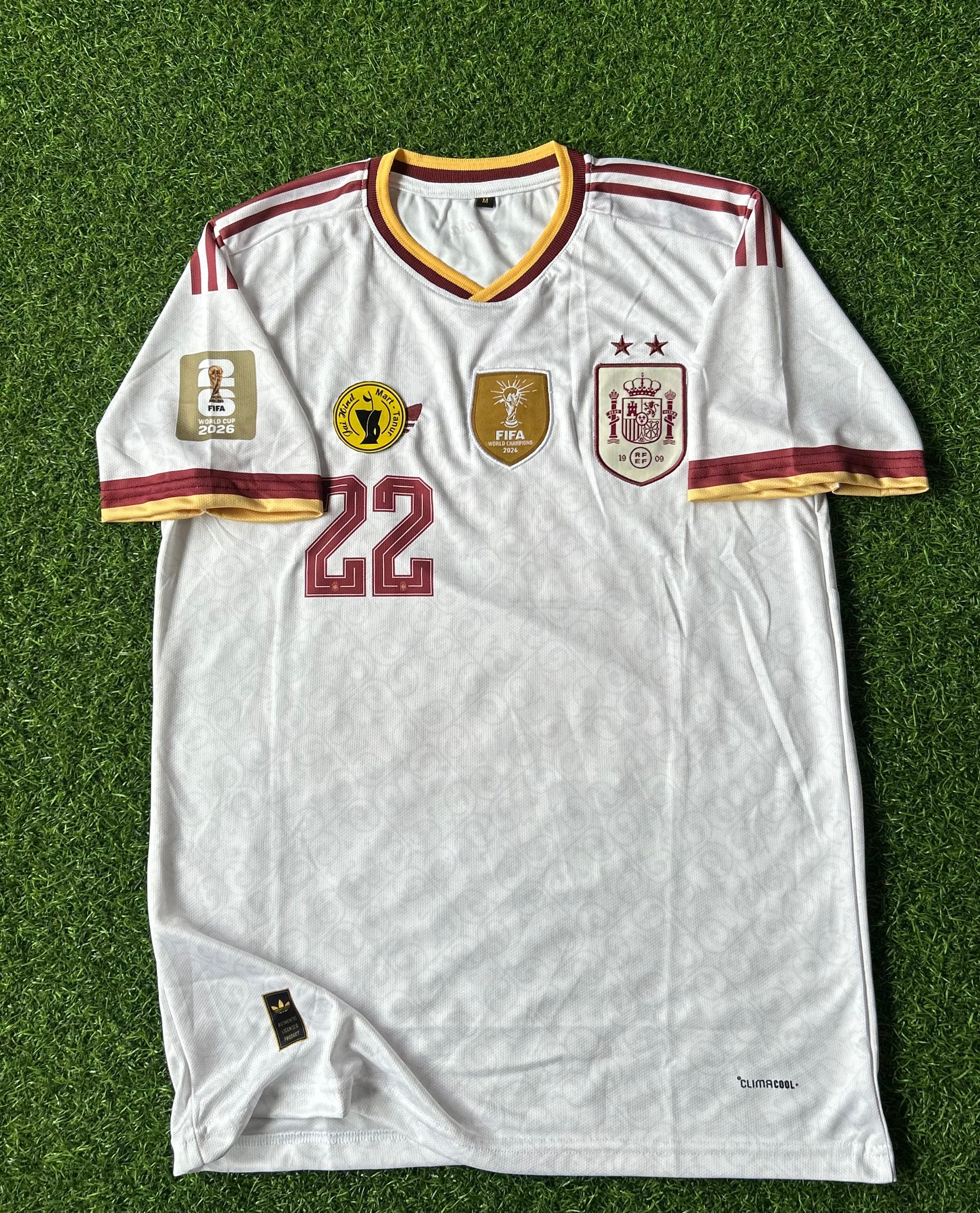 SPAIN 2026 AWAY JERSEY, HALF SLEEVE EMBROIDERY