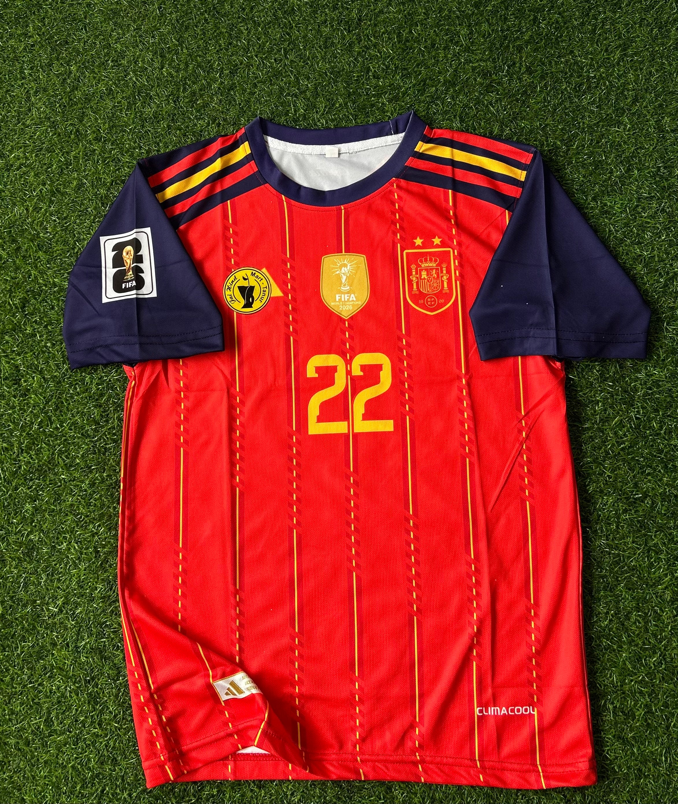 SPAIN 2026 HOME JERSEY, HALF SLEEVE SUBLIMATION