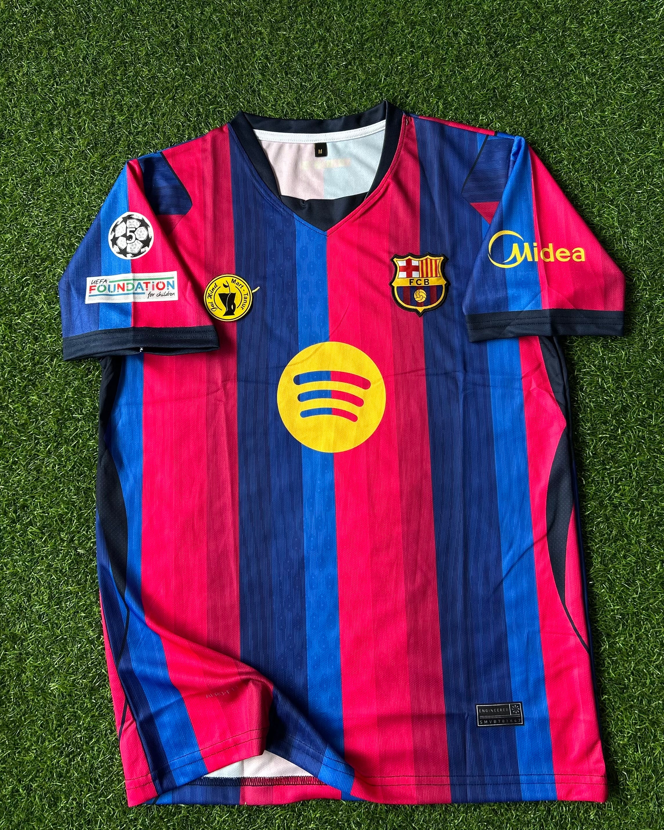 BARCELONA 2026-27 SEASON HOME JERSEY, HALF SLEEVE EMBROIDERY