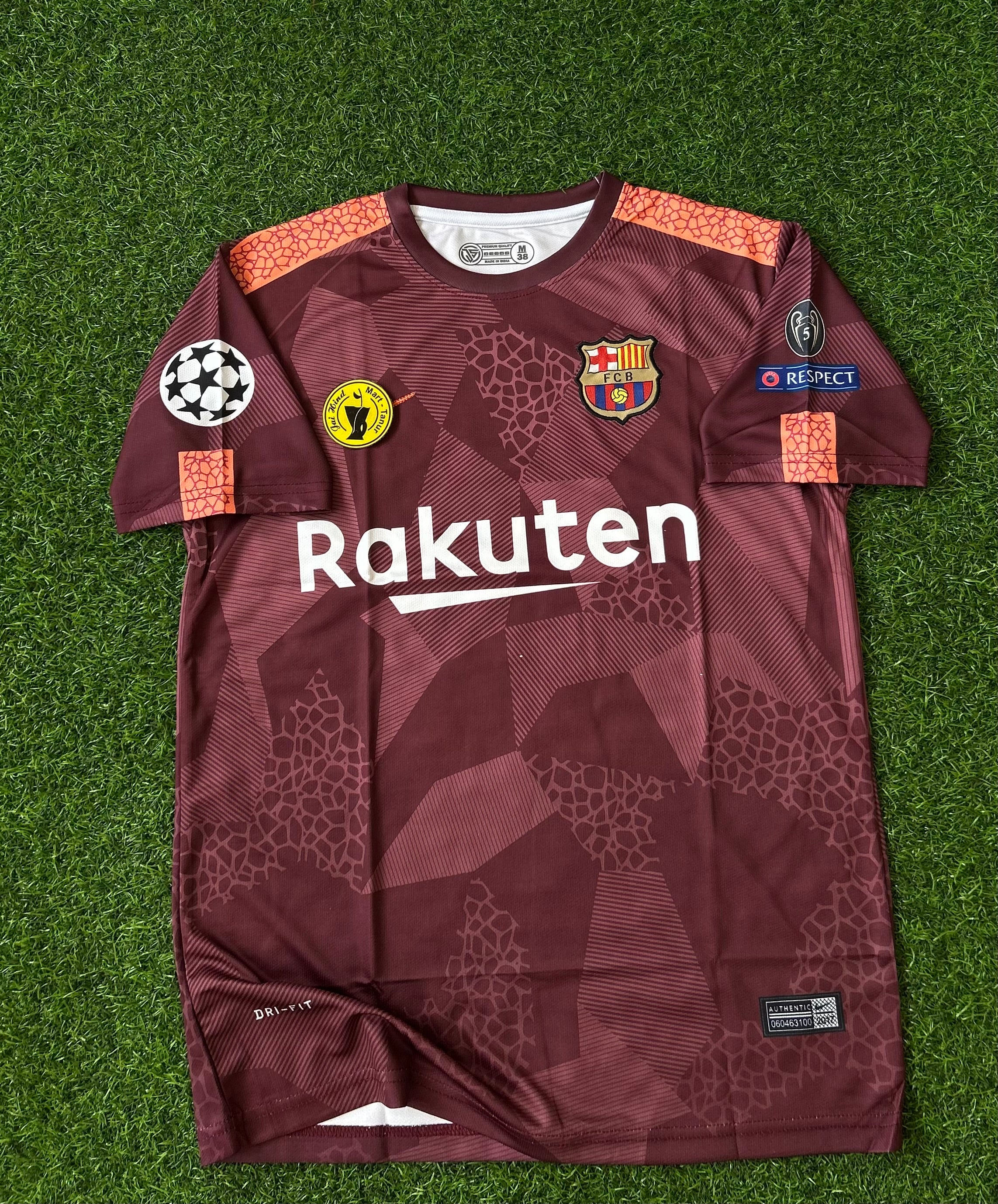 BARCELONA 2017-18 THIRD KIT, HALF SLEEVE EMBROIDERY