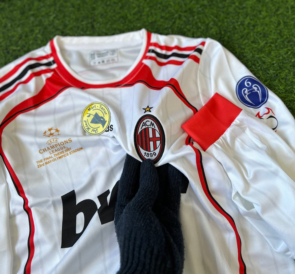 AC MILAN 2006-07 AWAY KIT, FULL SLEEVE EMBROIDERY