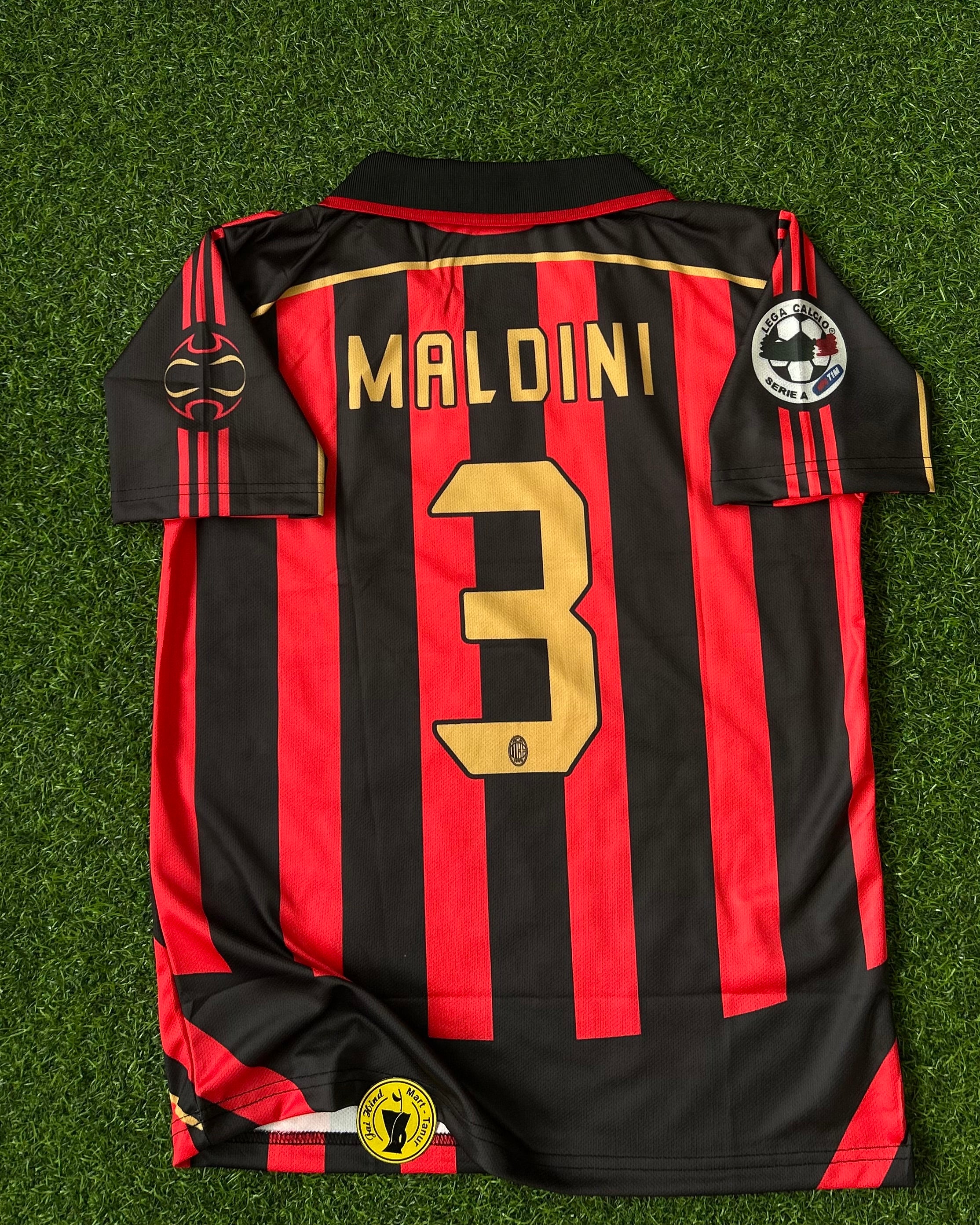 AC MILAN 2006-07 HOME JERSEY, HALF SLEEVE POLO  EMBROIDERY