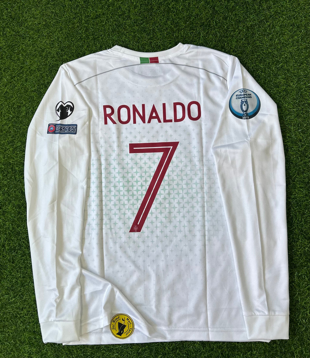 PORTUGAL 2018 AWAY JERSEY, FULL SLEEVE EMBROIDERY