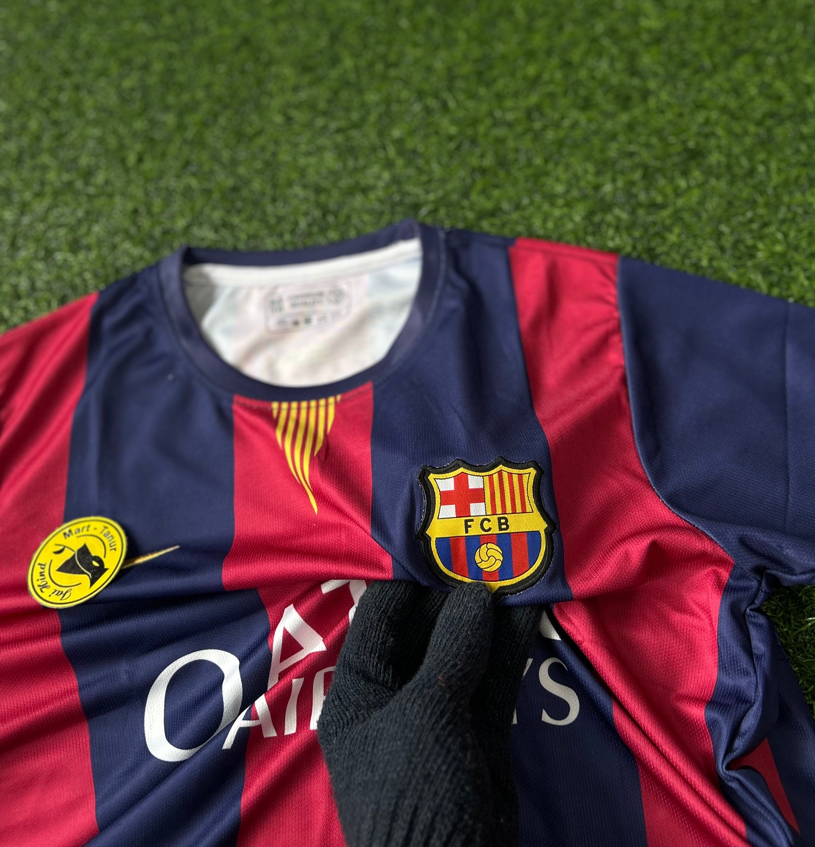 BARCELONA 2014-15 HOME KIT, HALF SLEEVE EMBROIDERY