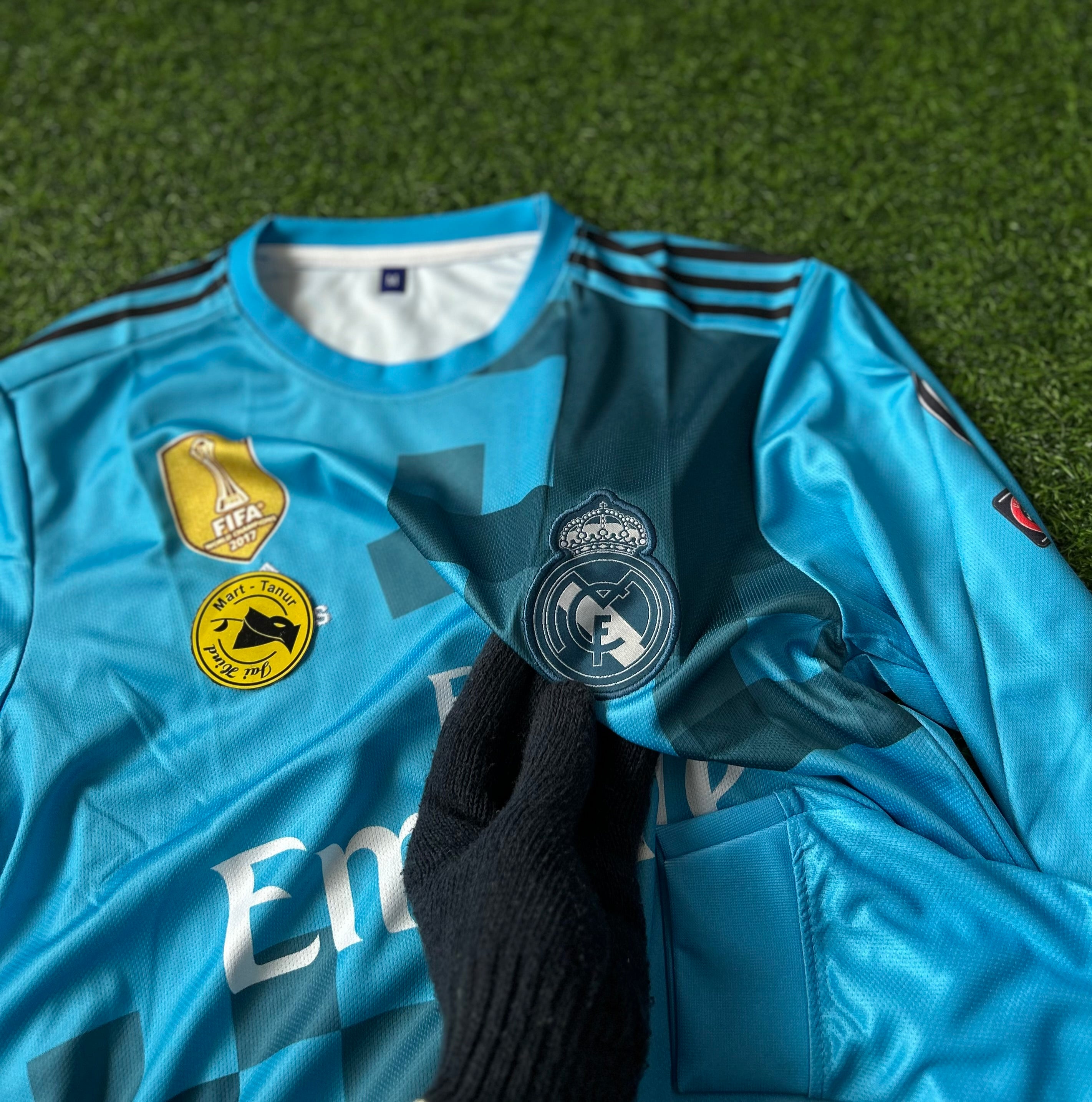 REAL MADRID 2017-18 THIRD KIT, FULL SLEEVE EMBROIDERY