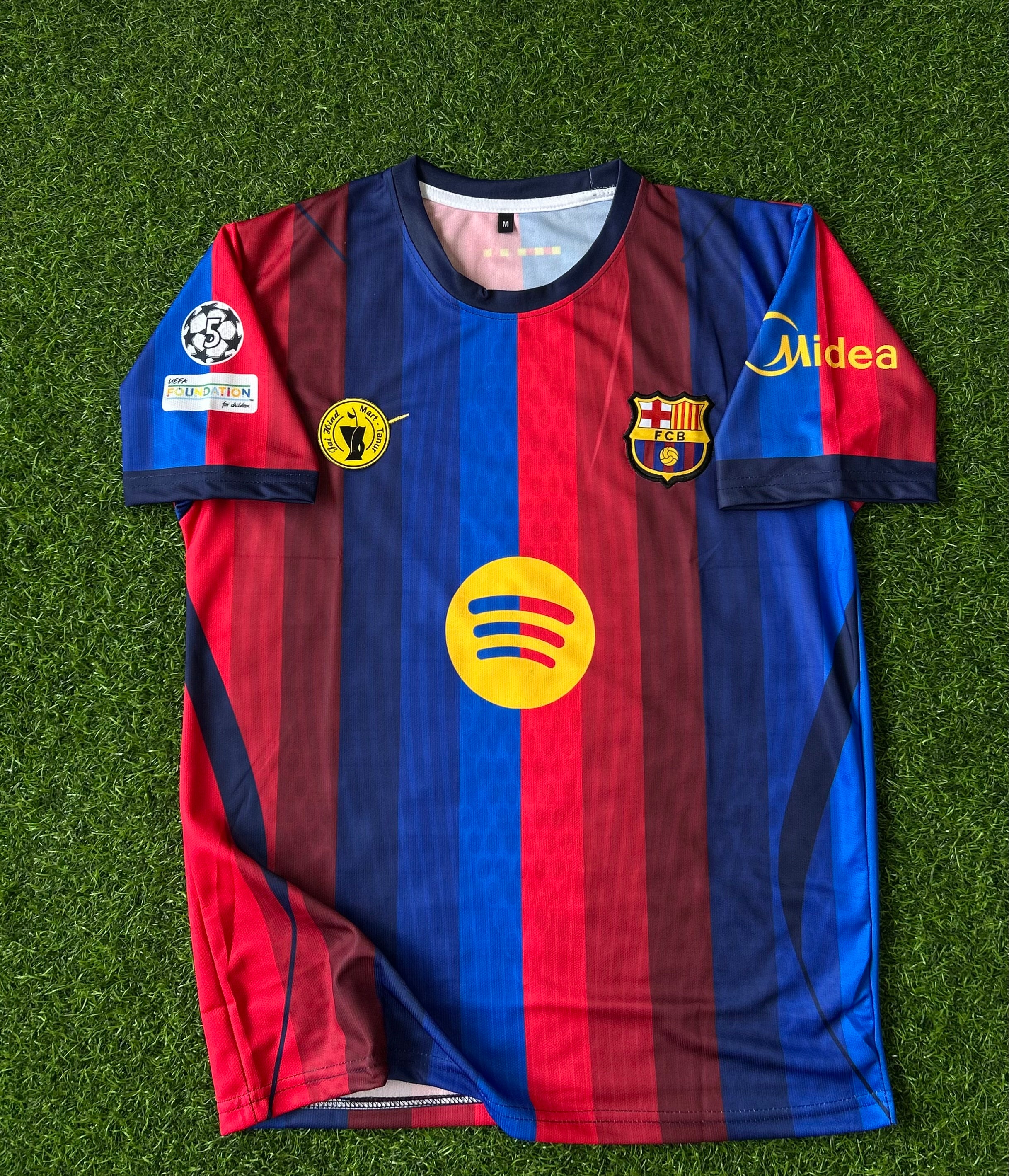BARCELONA 2026-27 SEASON HOME JERSEY, HALF SLEEVE  EMBROIDERY