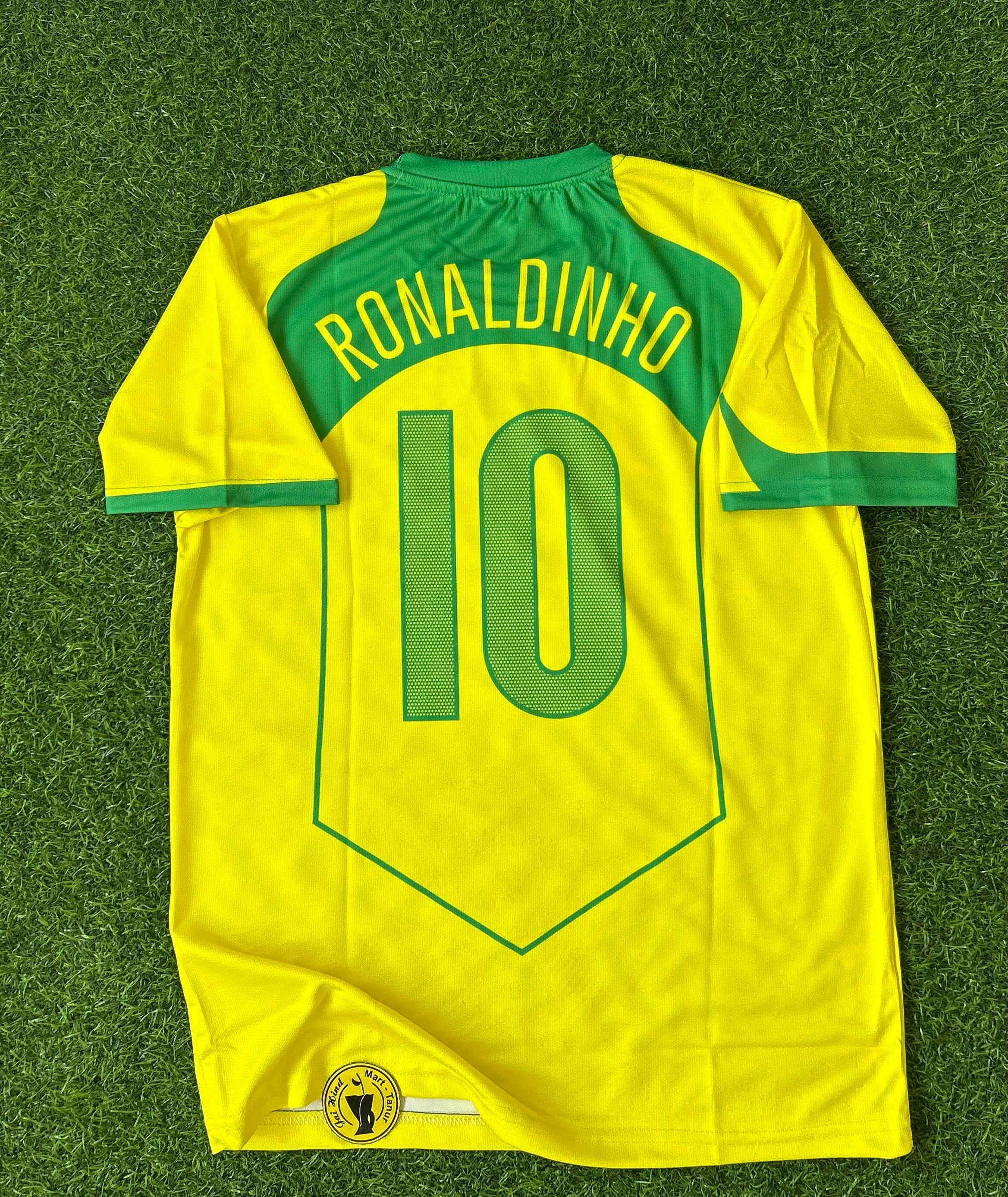 BRAZIL 2004 HOME JERSEY, HALF SLEEVE SUBLIMATION