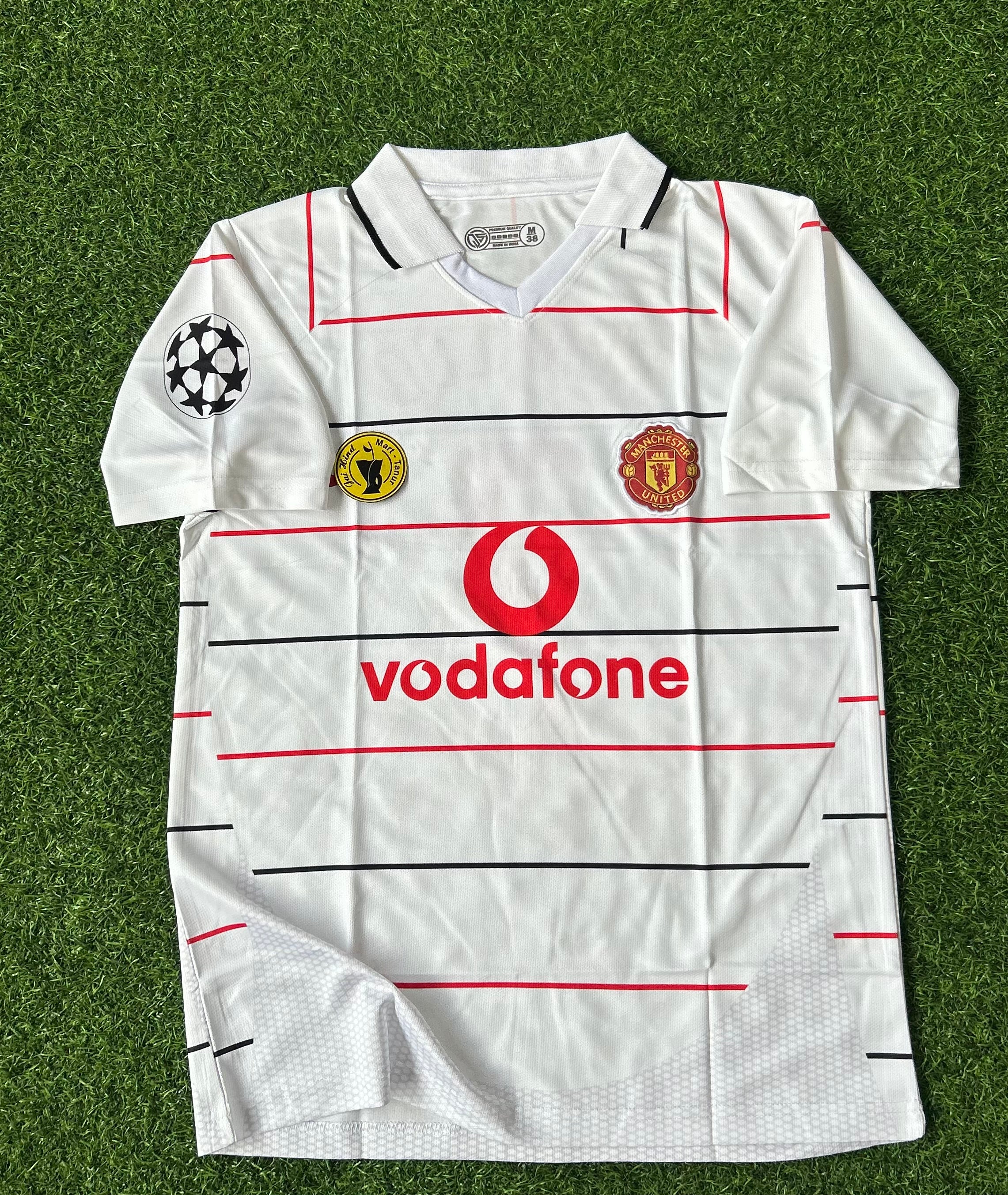 MAN UNITED 2003-05 THIRD KIT, HALF SLEEVE POLO EMBROIDERY