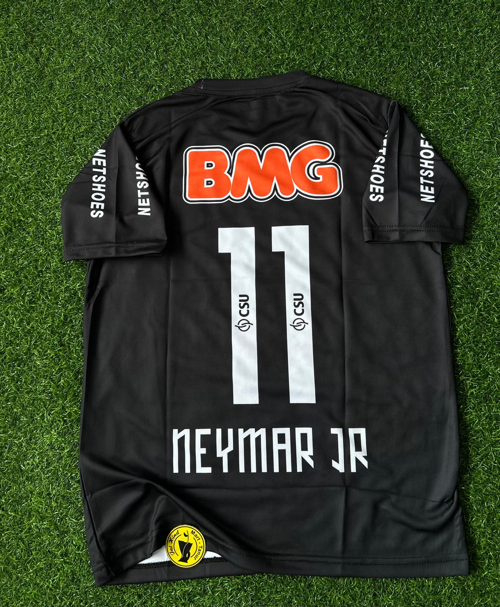 SANTOS 2011-12 BLACK JERSEY, HALF SLEEVE EMBROIDERY