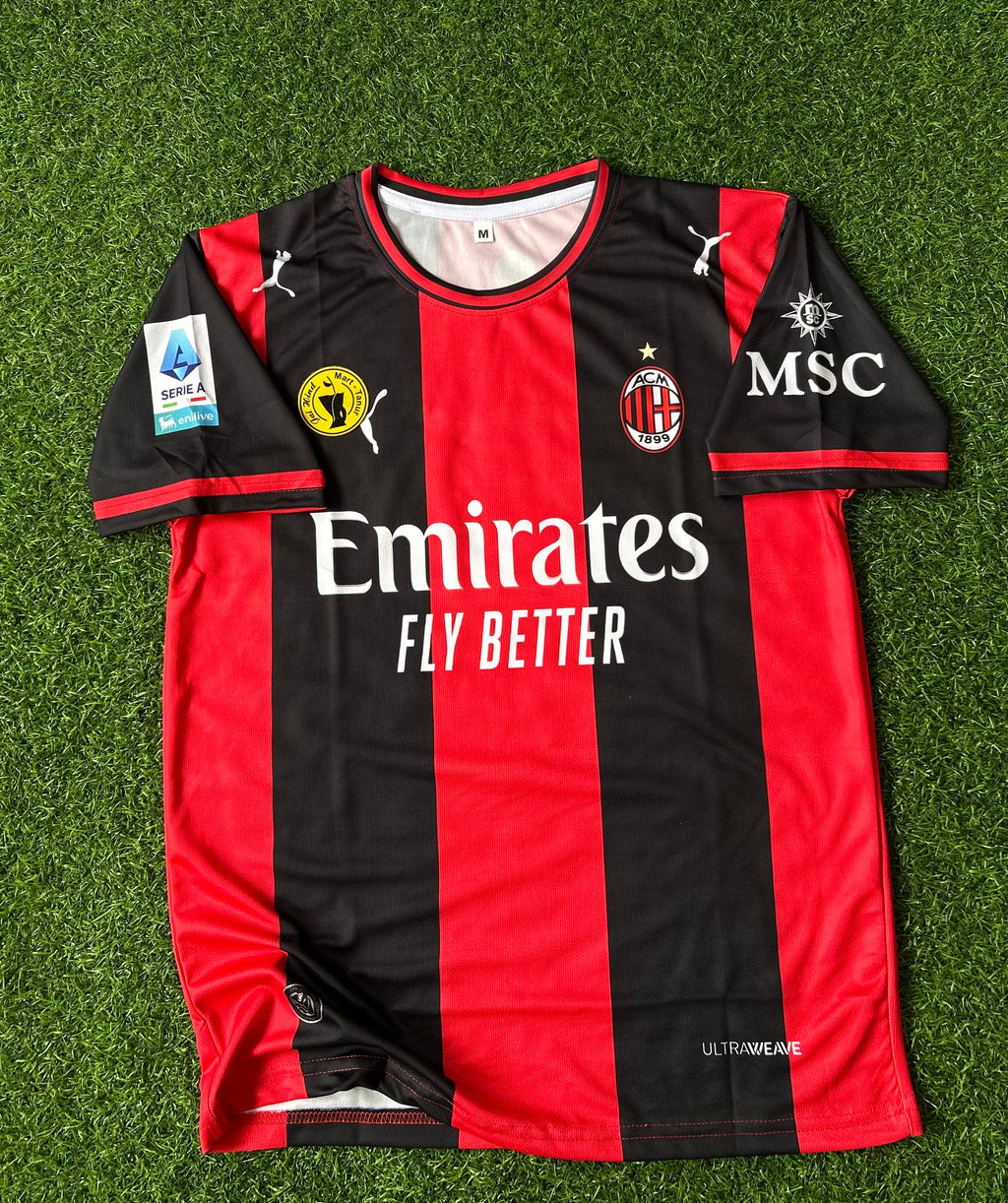 AC MILAN 2026-27 SEASON HOME JERSEY, HALF SLEEVE SUBLIMATION