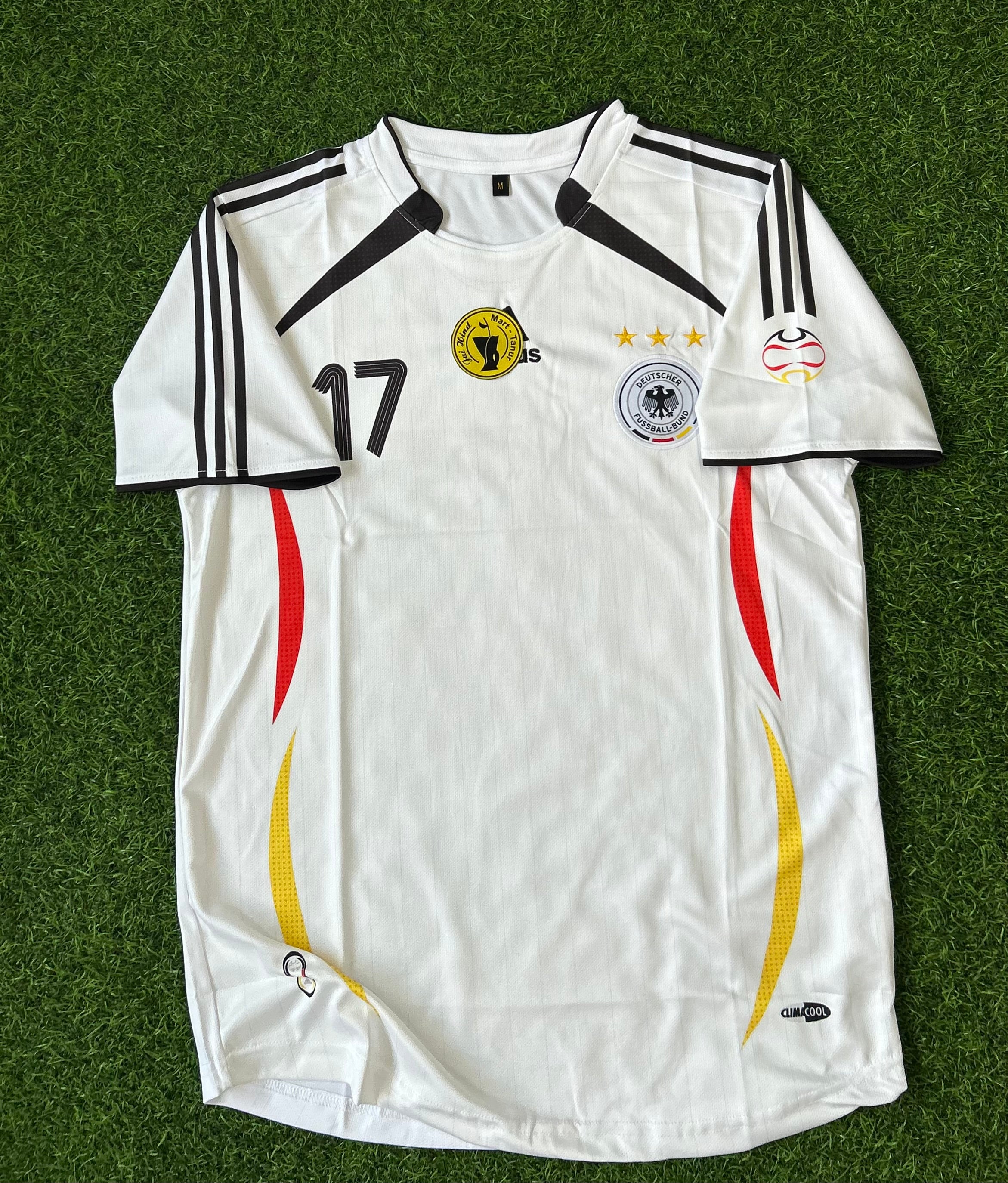 GERMANY 2006 HOME JERSEY, HALF SLEEVE  EMBROIDERY  OG NECK