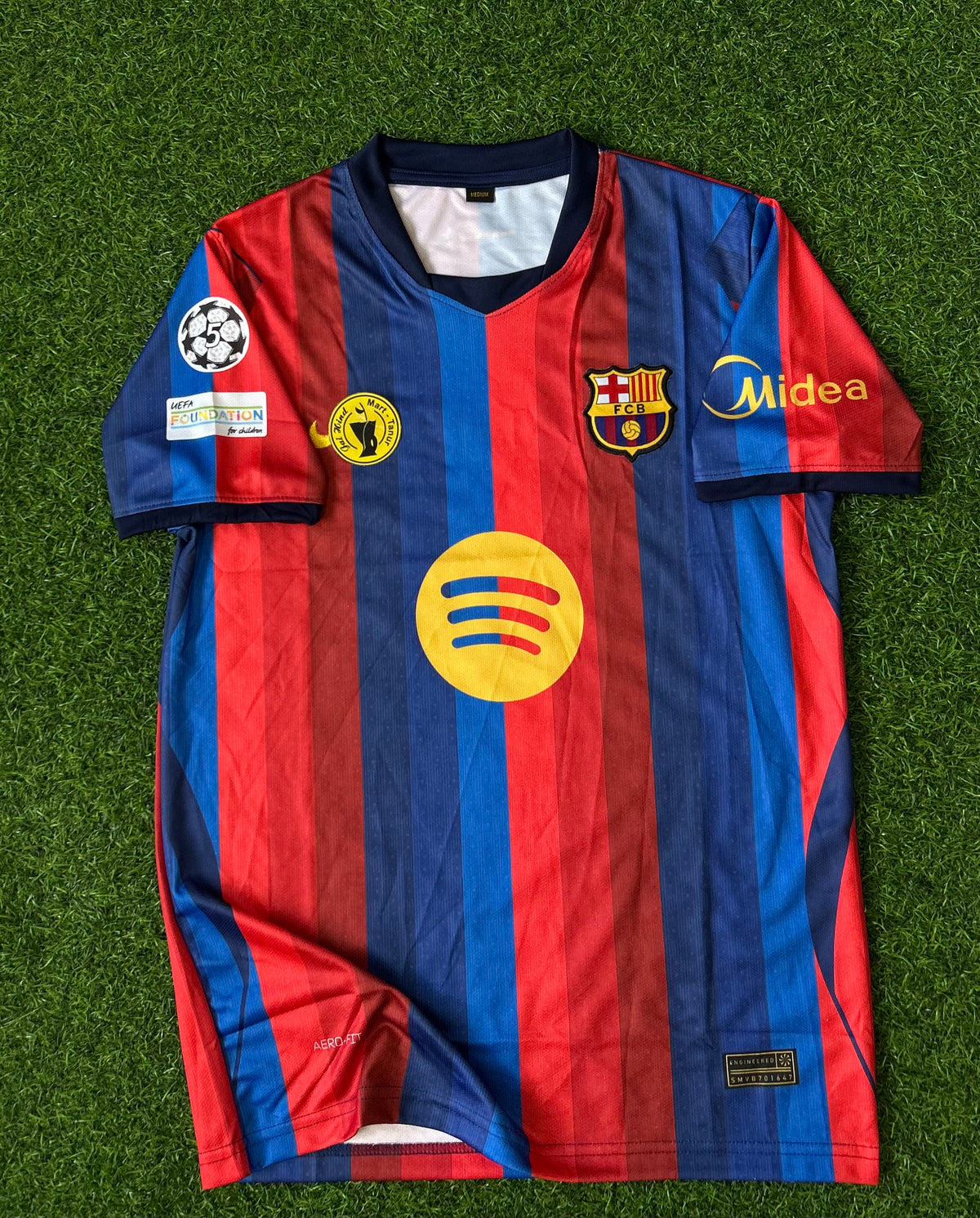 BARCELONA 2026-27 SEASON HOME JERSEY, HALF SLEEVE EMBROIDERY
