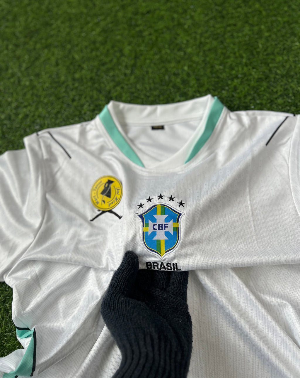 BRAZIL 2026 WHITE KIT, HALF SLEEVE EMBROIDERY