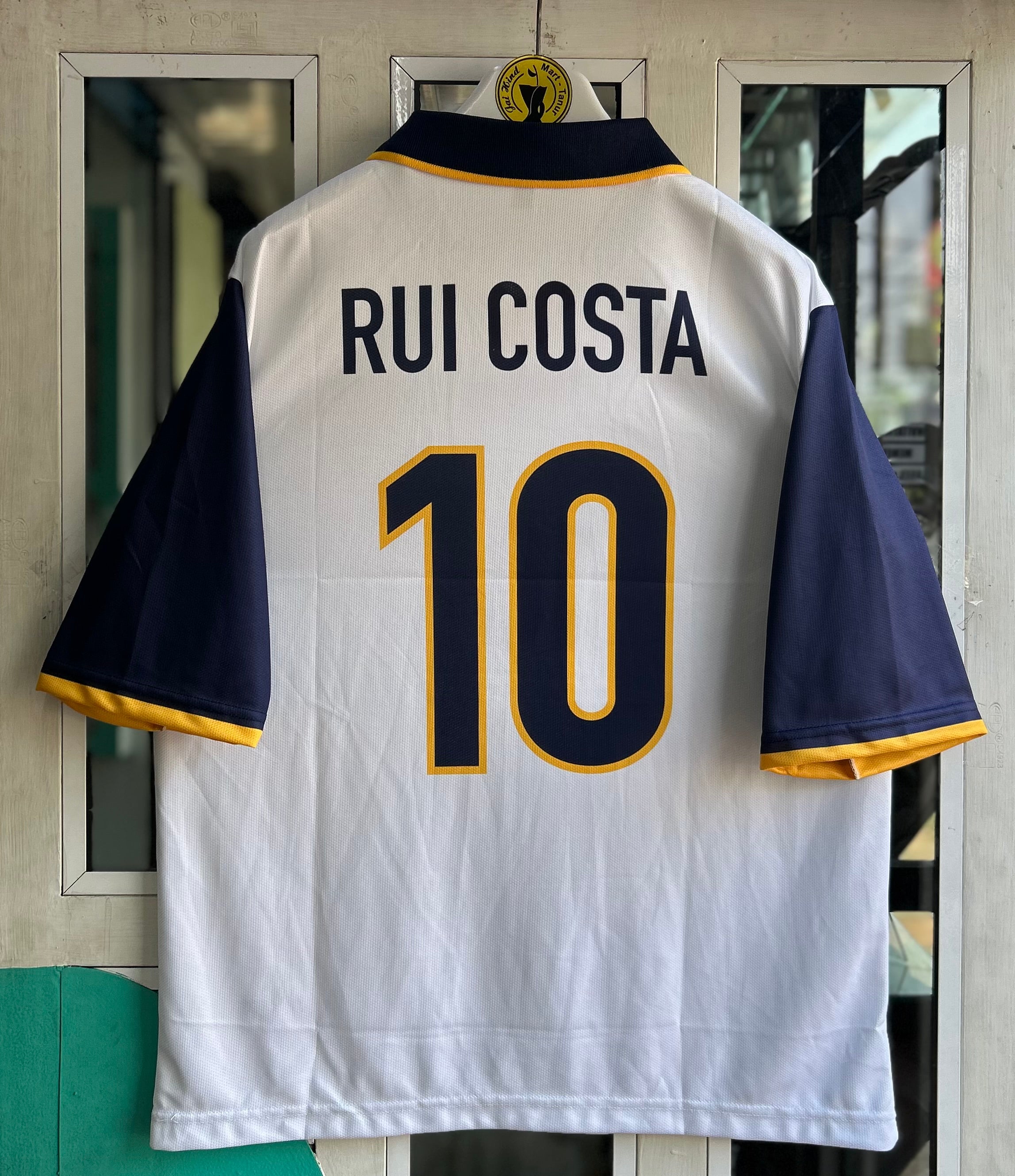 PORTUGAL 1998 AWAY, FIVE SLEEVE POLO EMBRODERY