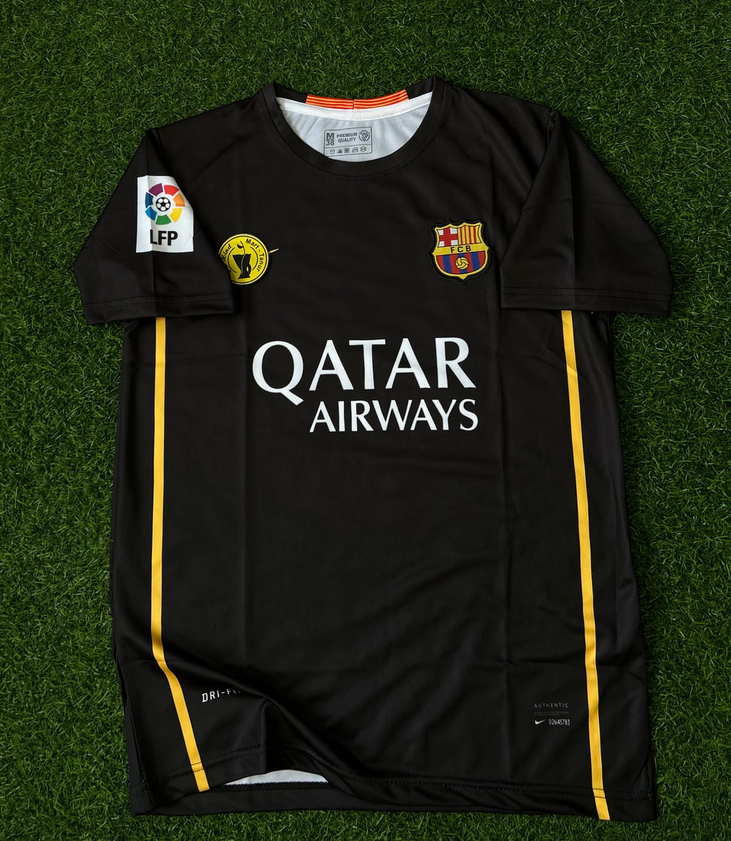 BARCELONA 2013-14 AWAY JERSEY, HALF SLEEVE EMBROIDERY