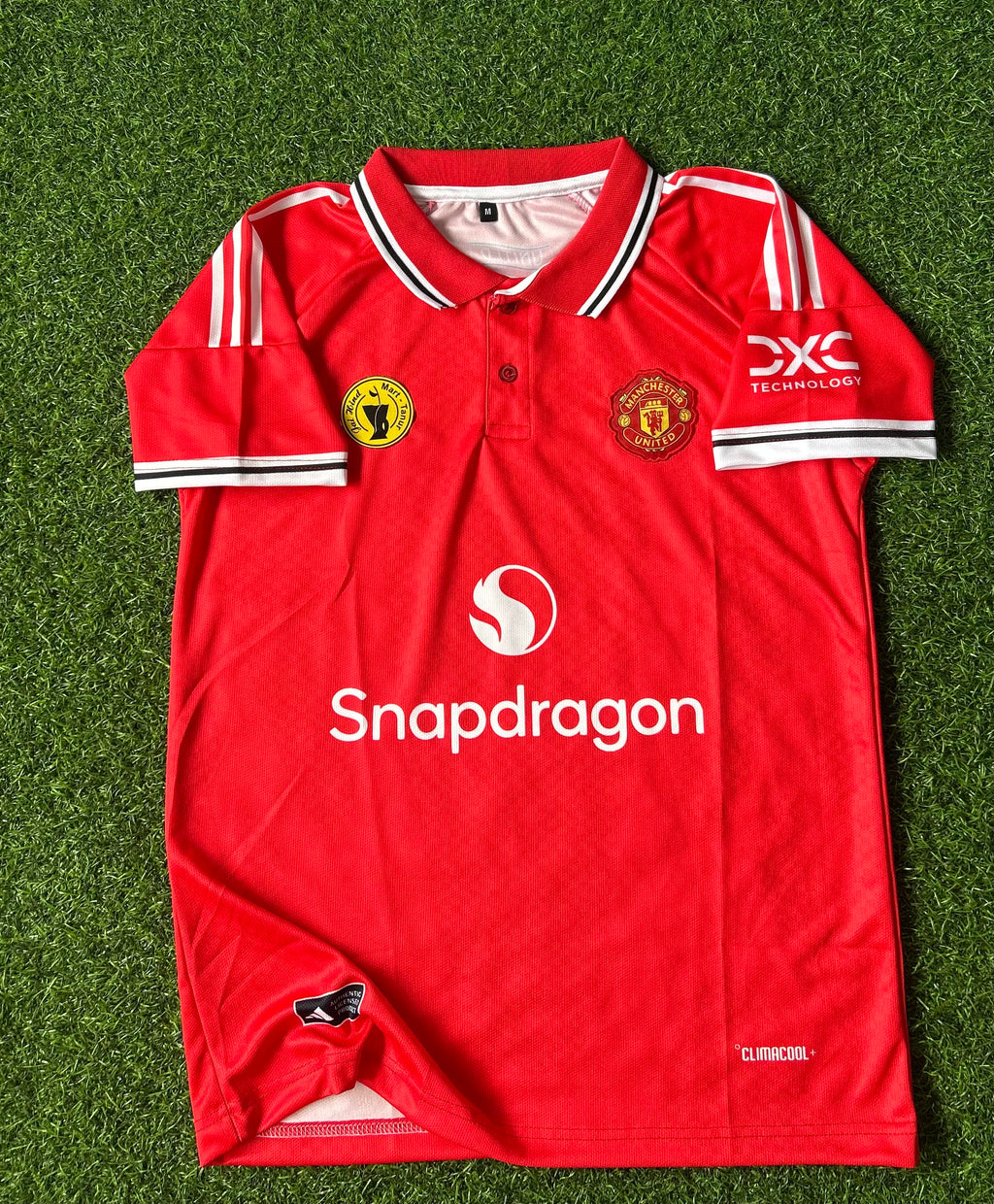 MAN UNITED 2026-27 SEASON HOME JERSEY, HALF SLEEVE POLO EMBROIDERY