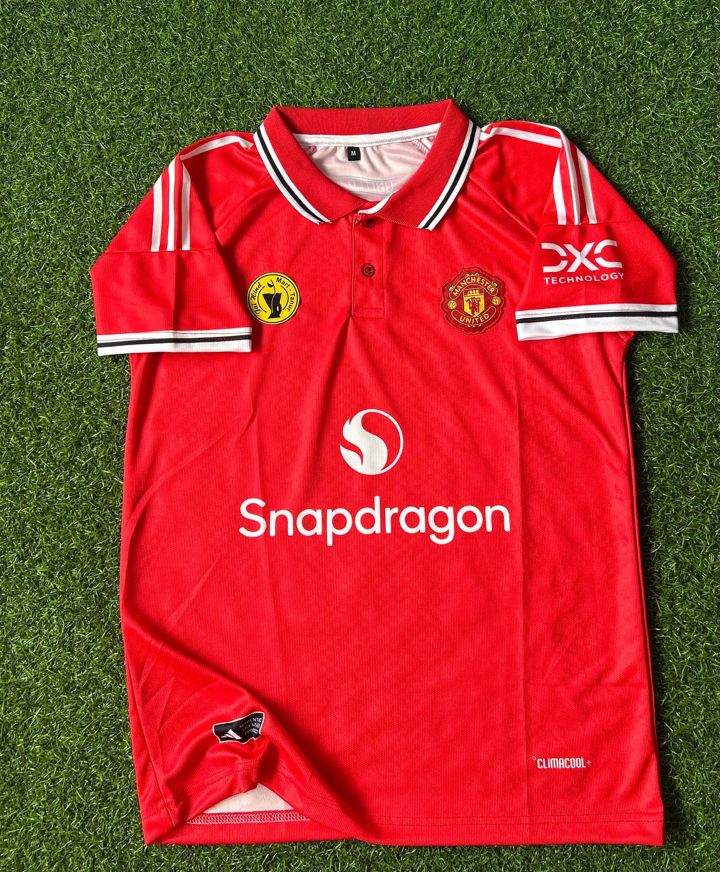 MAN UNITED 2026-27 SEASON HOME JERSEY, HALF SLEEVE POLO EMBROIDERY