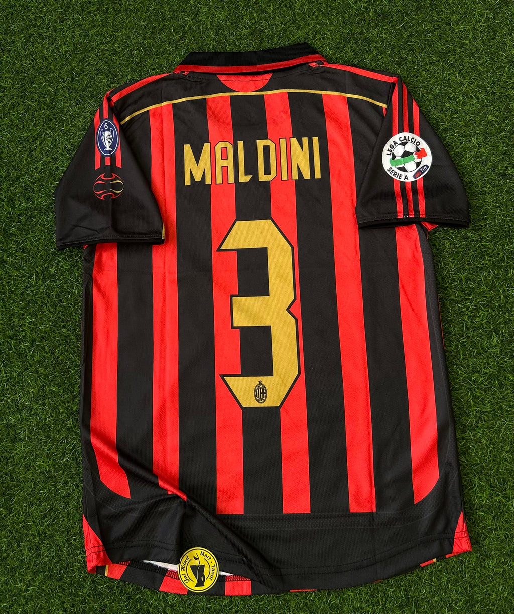AC MILAN 2006-07 HOME JERSEY, HALF SLEEVE POLO EMBRODERY