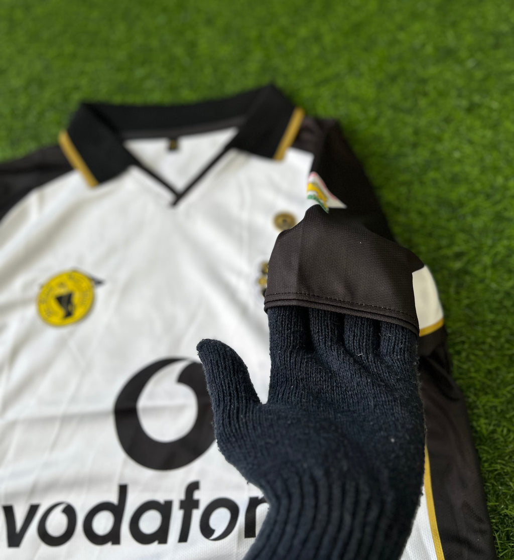 MAN UNITED 2001-02 AWAY JERSEY, HALF SLEEVE POLO EMBROIDERY