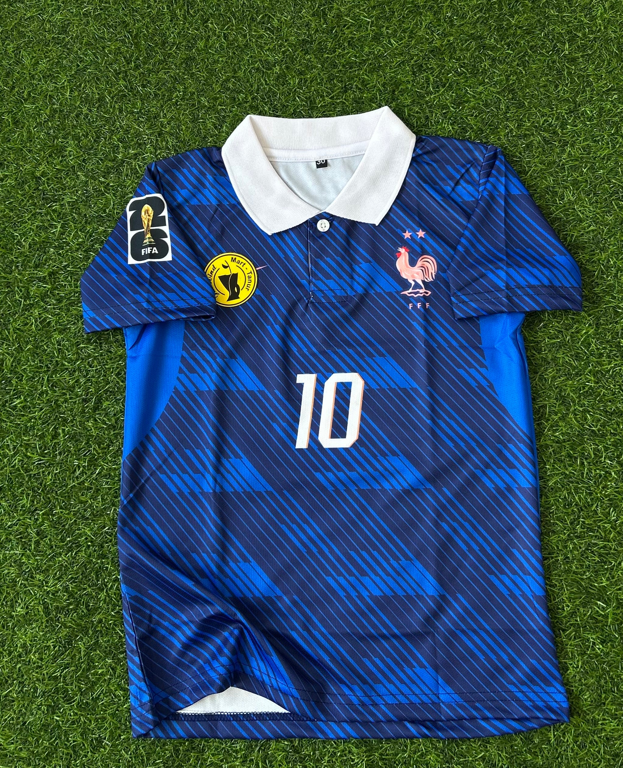 FRANCE 2026 WORLD CUP HOME KIT, HALF SLEEVE POLO SUBLIMATION (KID SIZE)