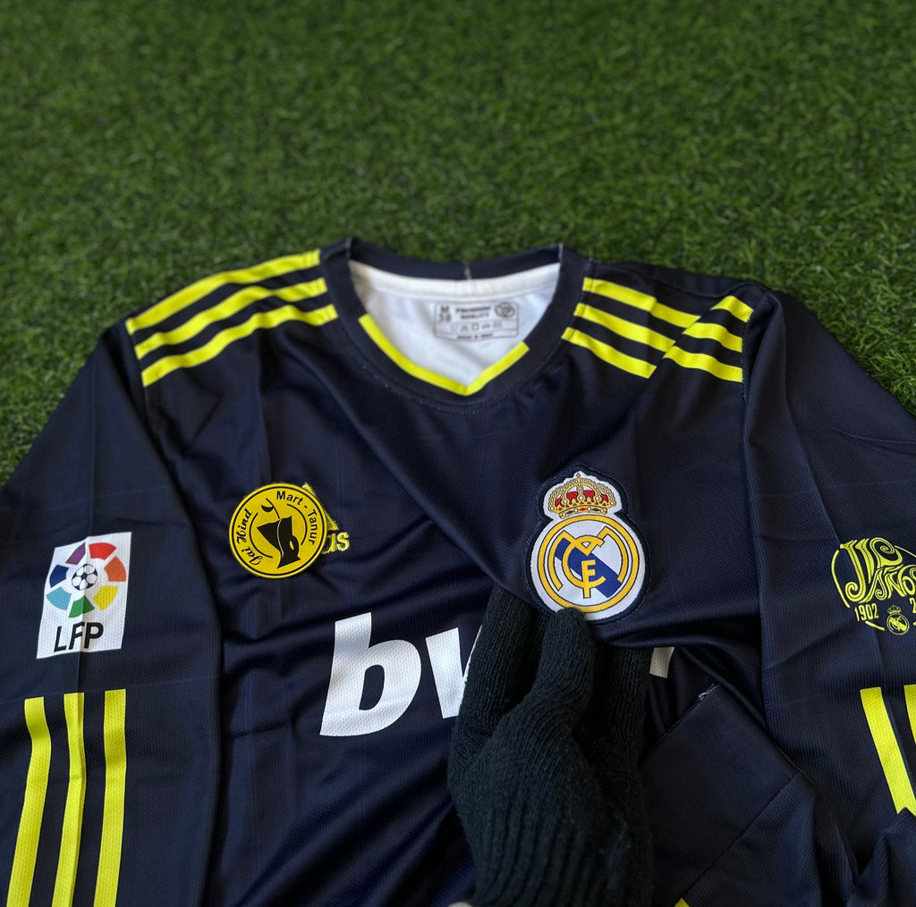 REAL MADRID 2012-13 AWAY KIT, FULL SLEEVE EMBROIDERY